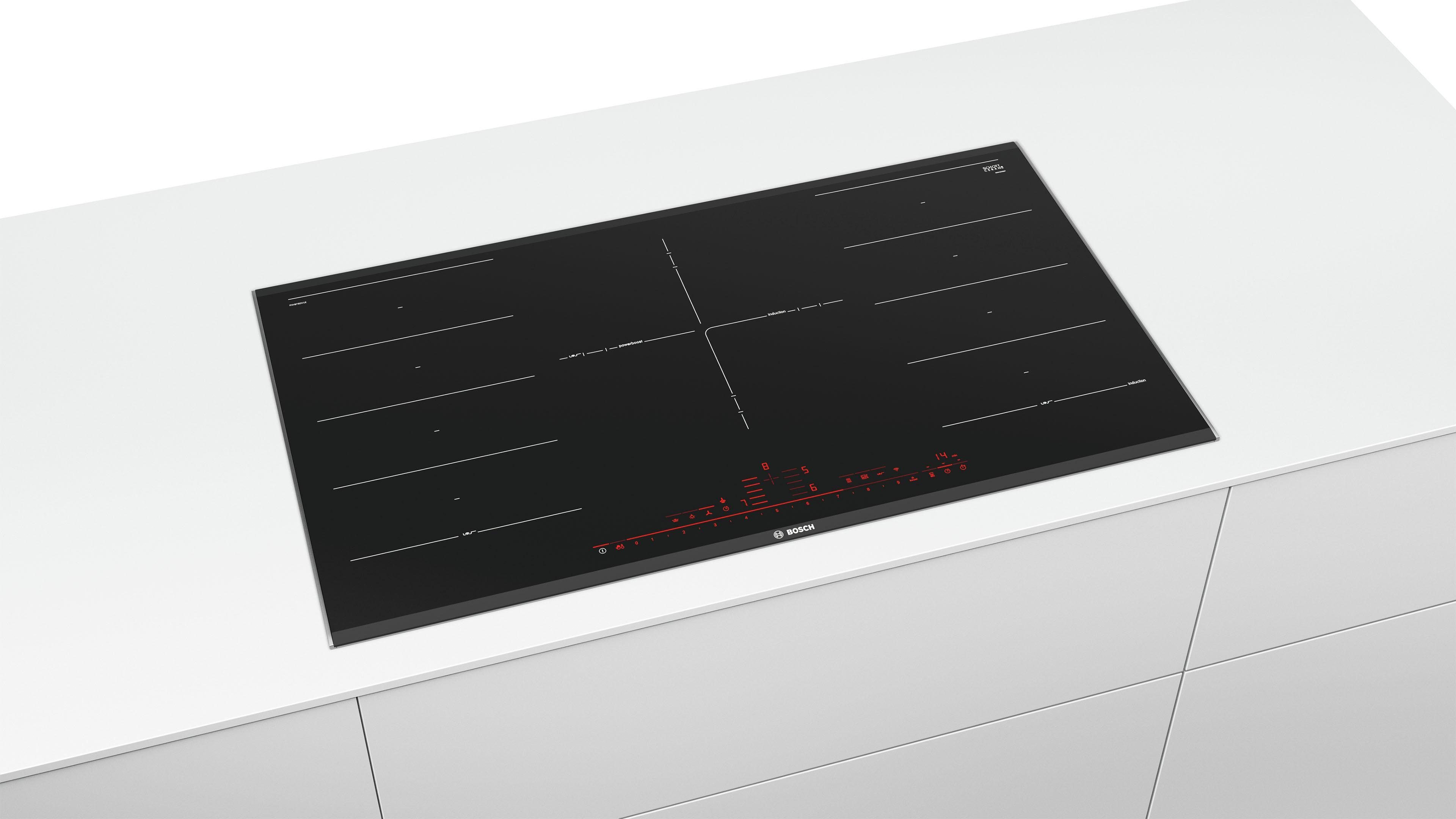 BOSCH Flex-Induktions-Kochfeld PXV975DV1E, DirectSelect Premium & flexible Flex Induction für große Töpfe