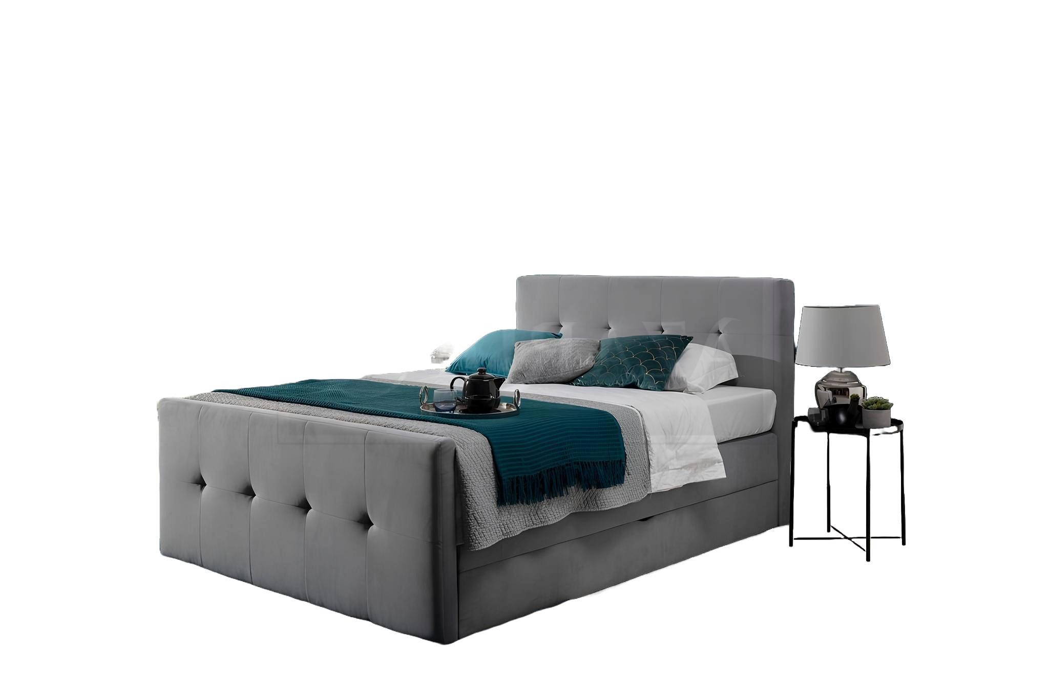 Bett Luxuriöses Boxspringbett Chesterfield-Doppelbett mit Polsterung in