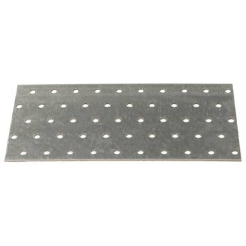 vidaXL Armaturen-Befestigungselement Lochplatten 40 Stk. 2 mm 200x100 mm Verzinkter Stahl, (1-St)