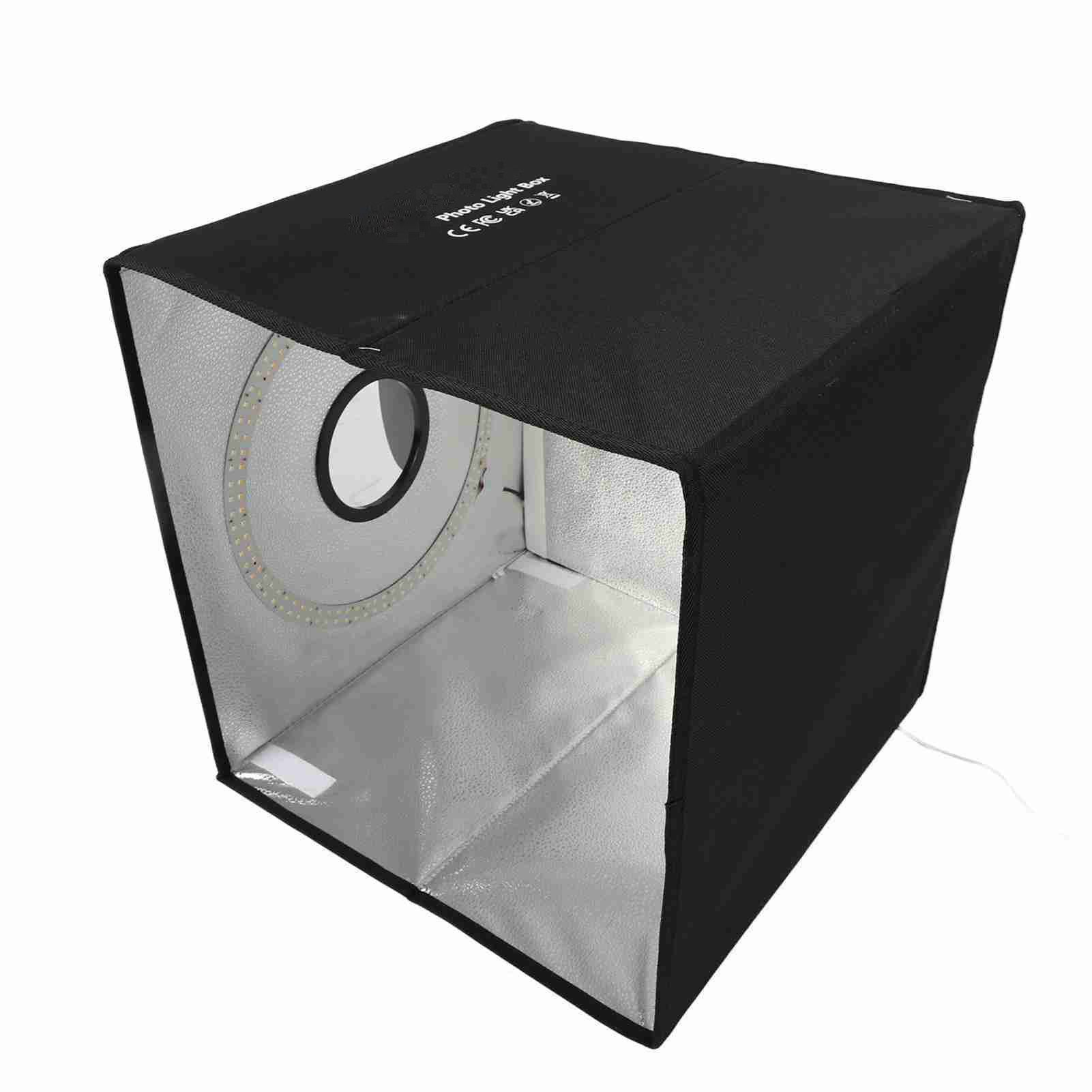 GARRYFIZH LED Lichtbox Lichtbox Photobox Foto Box für Produktfotografie, Zwei Farbtemperaturen (3200K-6500K),160 LEDs, einstellbare Helligkeit
