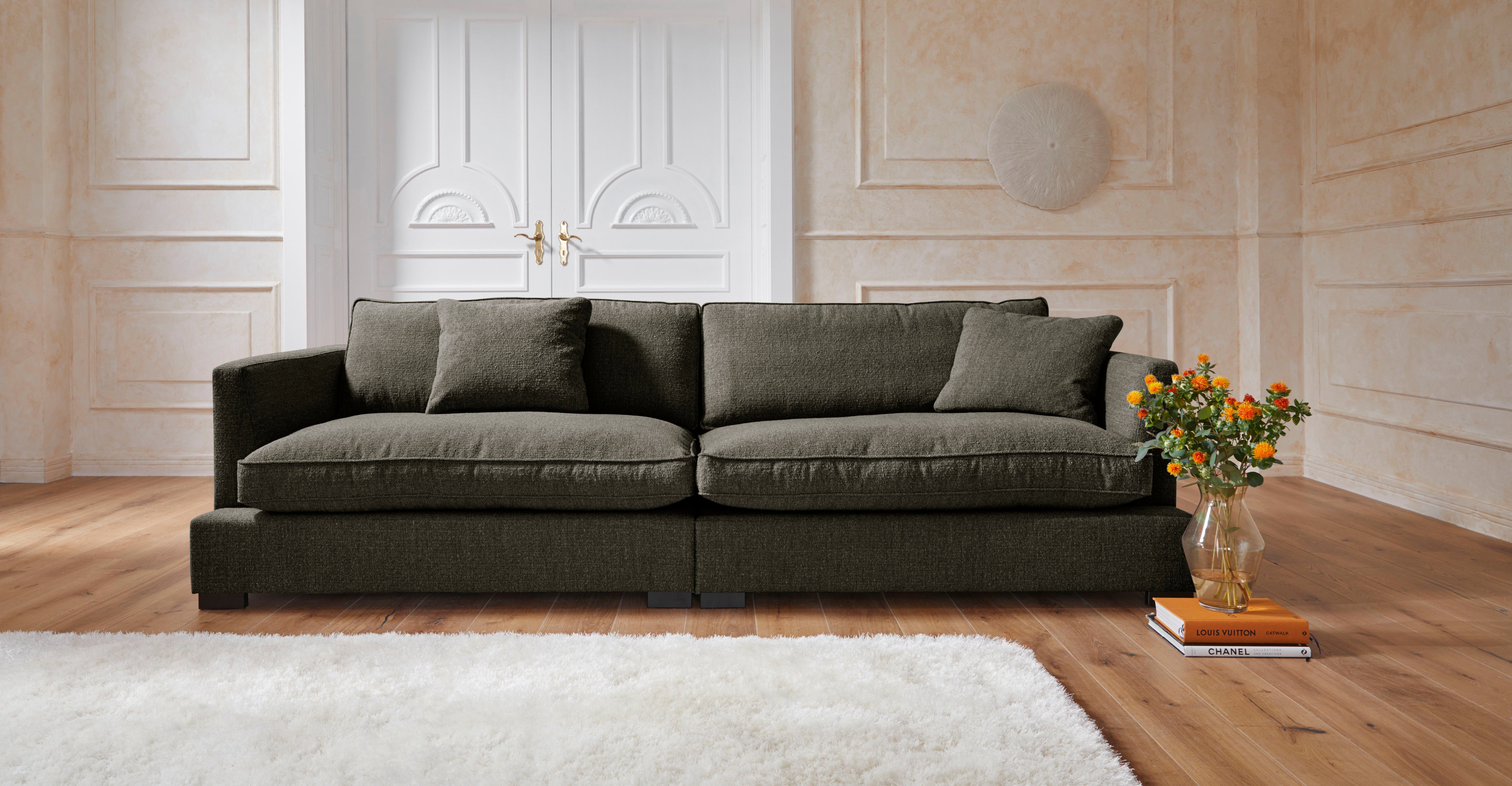 Guido Maria Kretschmer Home&Living Big-Sofa Annera, weicher Sitzkomfort,  mit extra tiefen Sitzflächen, Füllung mit Federn