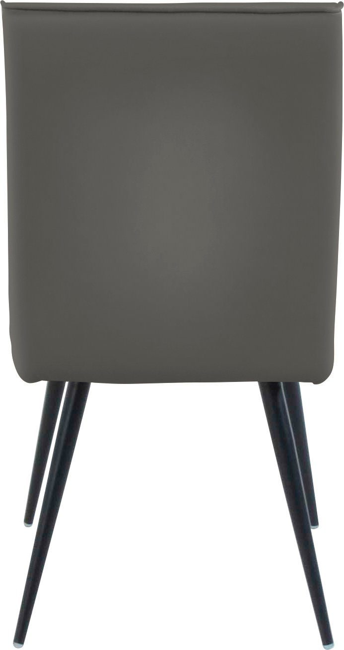 K+W Komfort & Metallfüße Keder Sitz, I Fußstuhl und Wohnen umlaufenden Giacomo St), (1 4-Fußstuhl 4mm mit am 4- Rücken