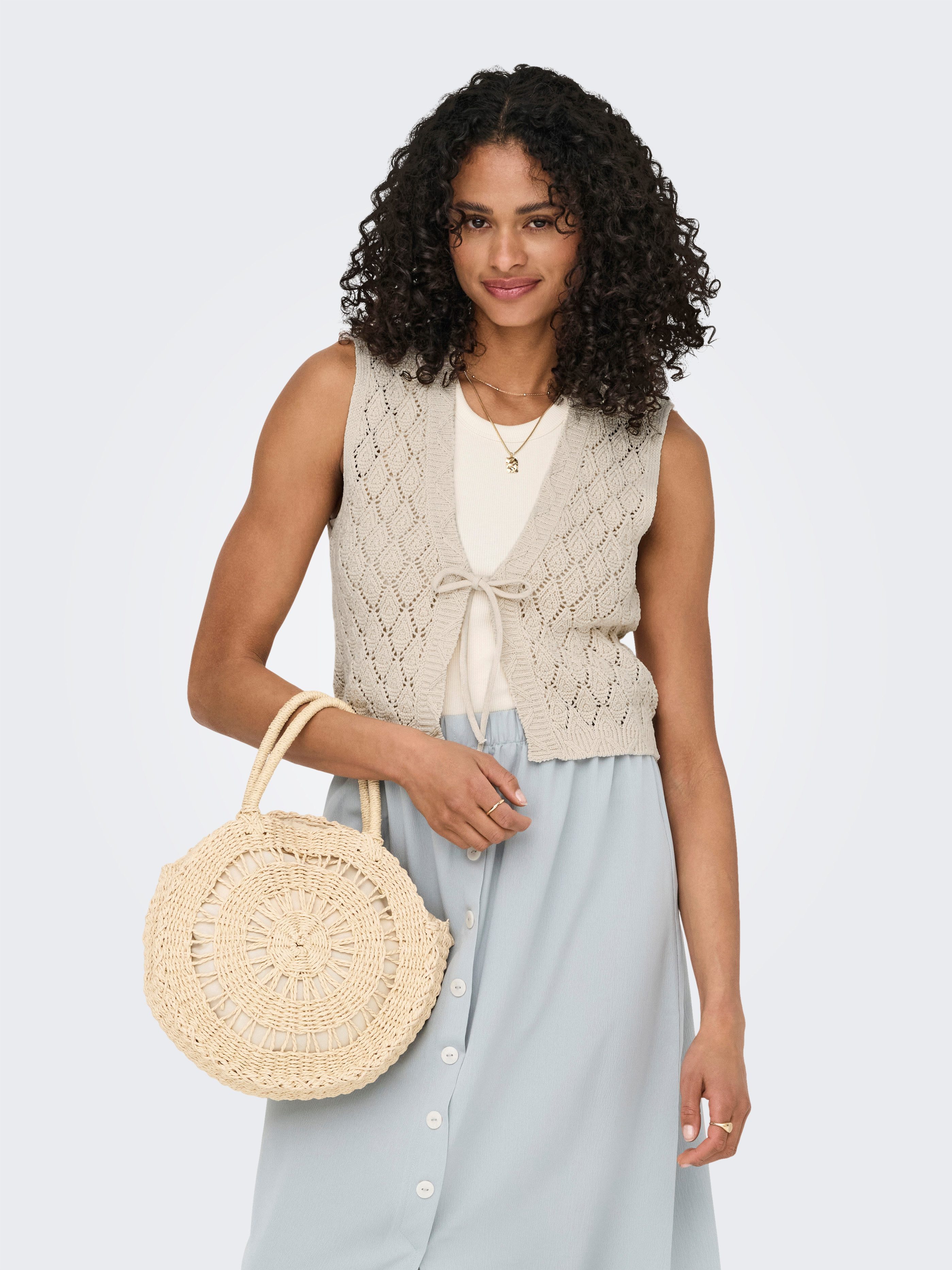 ONLY Strickjacke ONLCHILI S/L STRING CARDIGAN KNT günstig online kaufen