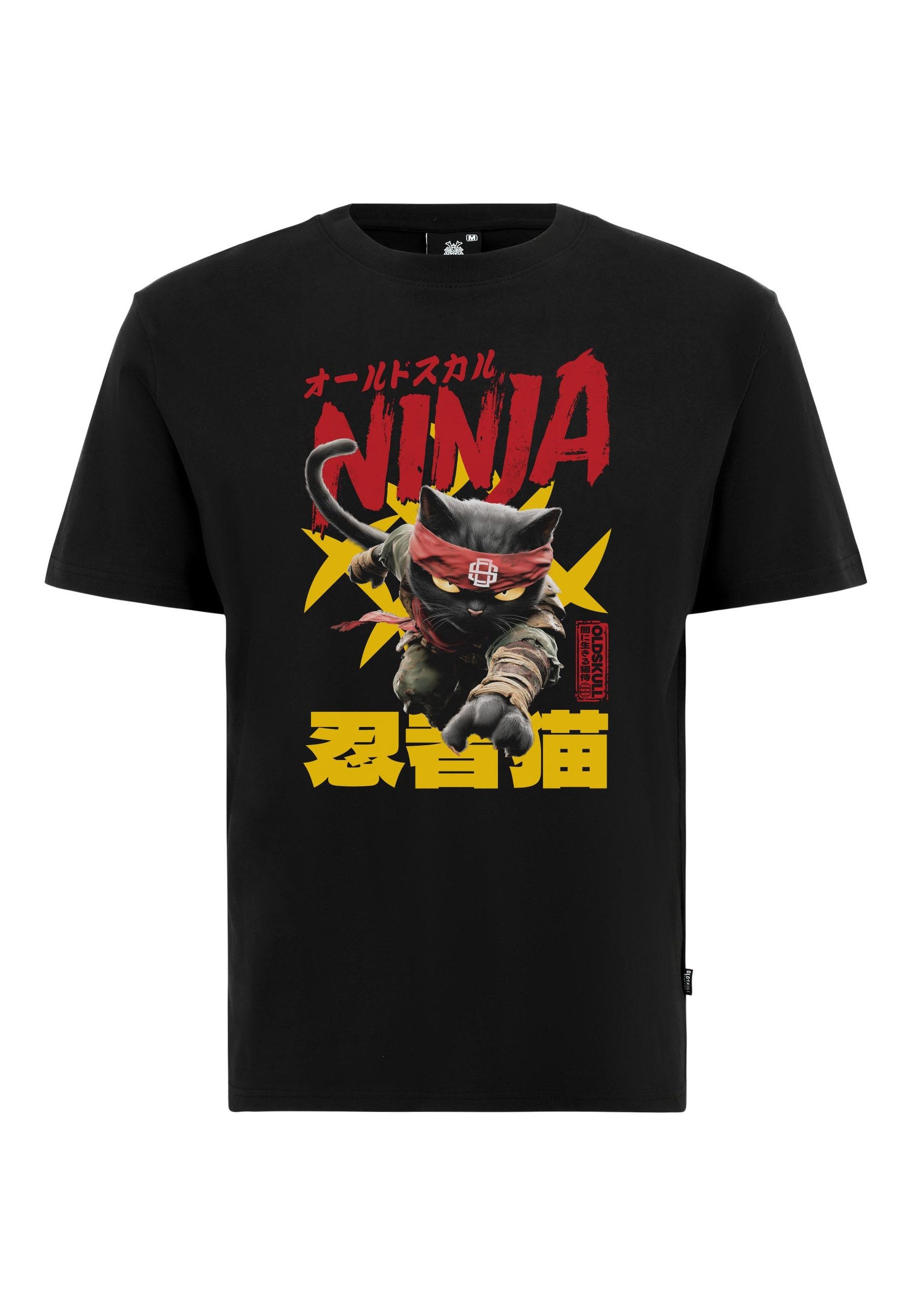 T-Shirt Asian Ninja Cat Graphic