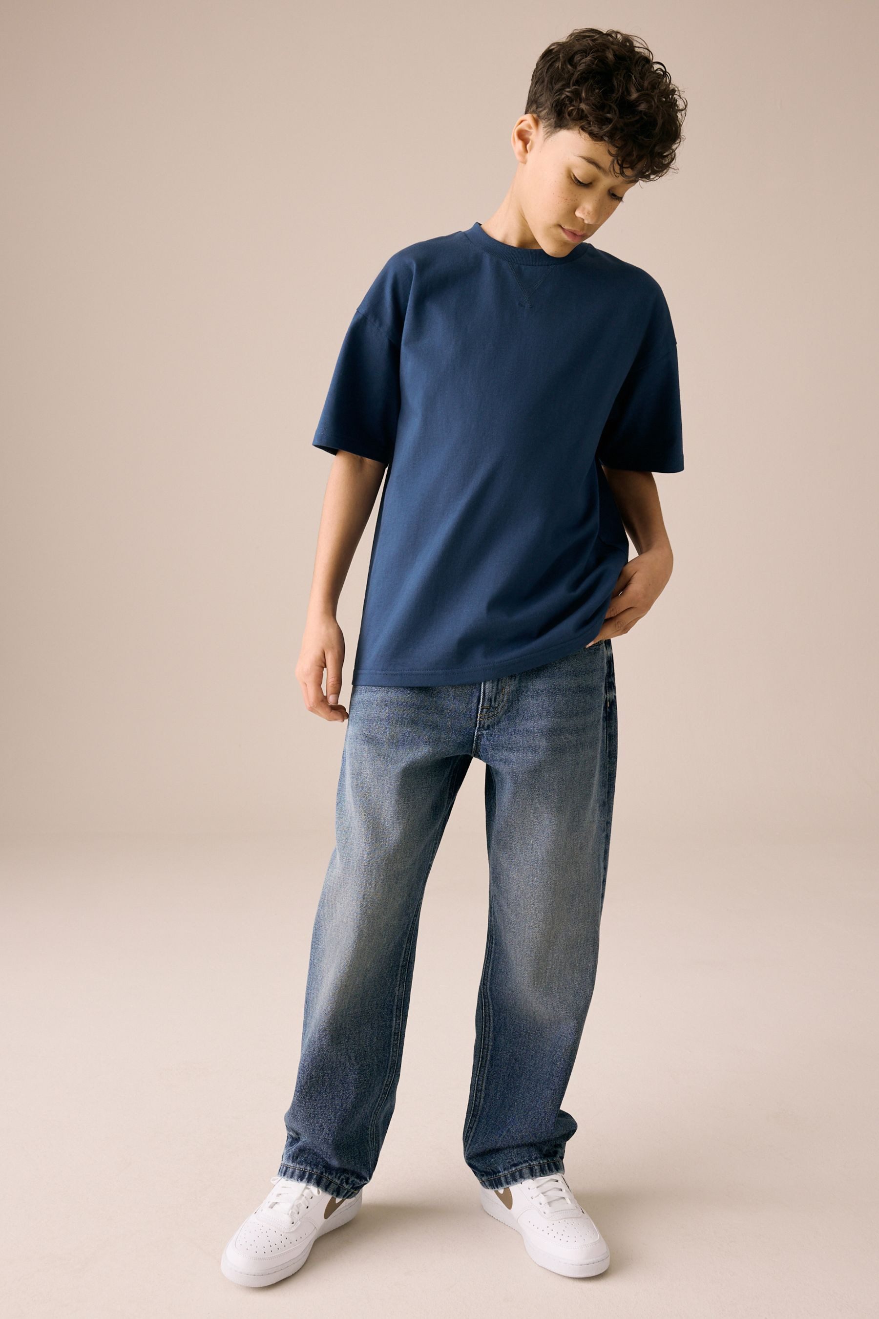 Next Weite Jeans Jeans mit durchgehendem Print (1-tlg) – Bild 5 von 5