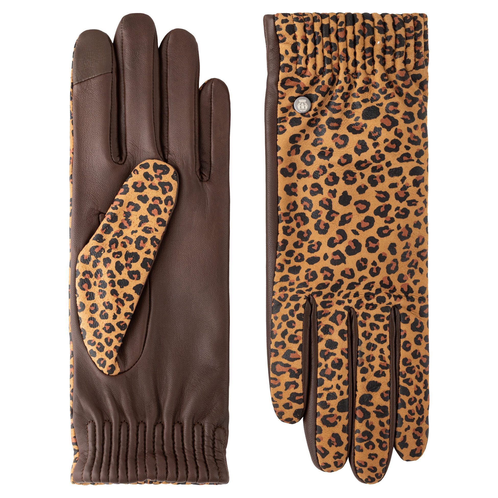 Roeckl Lederhandschuhe SERENGETI Handschuhe mit Leoparden Print günstig online kaufen