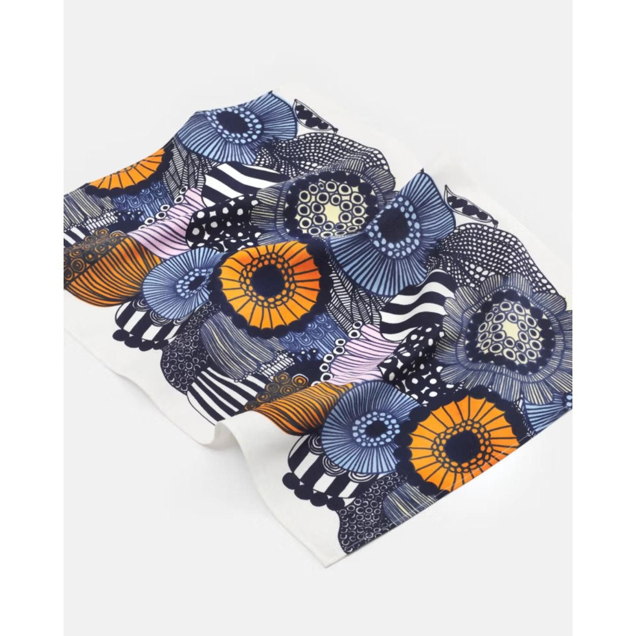 Marimekko Geschirrtuch Geschirrtuch Siirtolapuutarha White Orange Light Blu günstig online kaufen