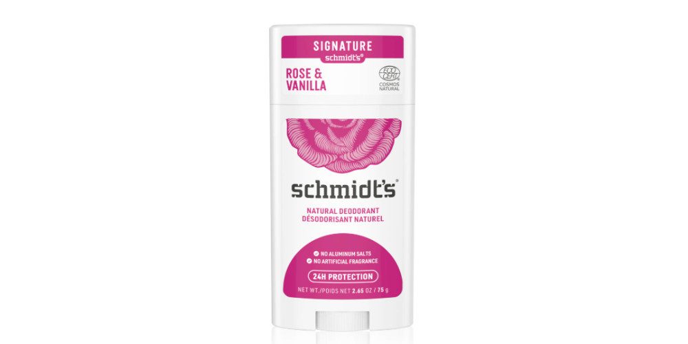 SCHMIDT'S Deo-Roller Natürlicher Deo Stick Rose & Vanille