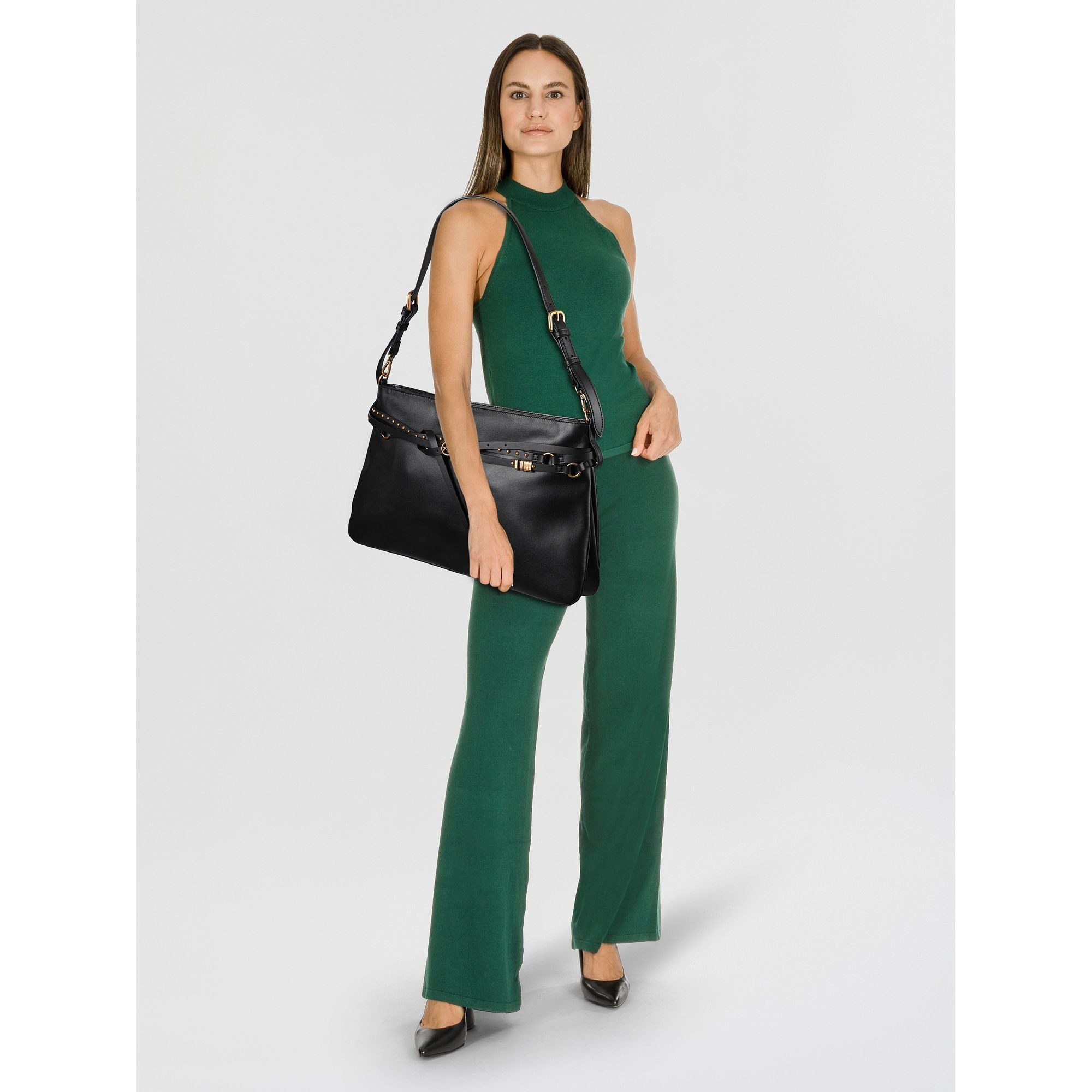 PINKO Schultertasche Belt Bag Big, Leder