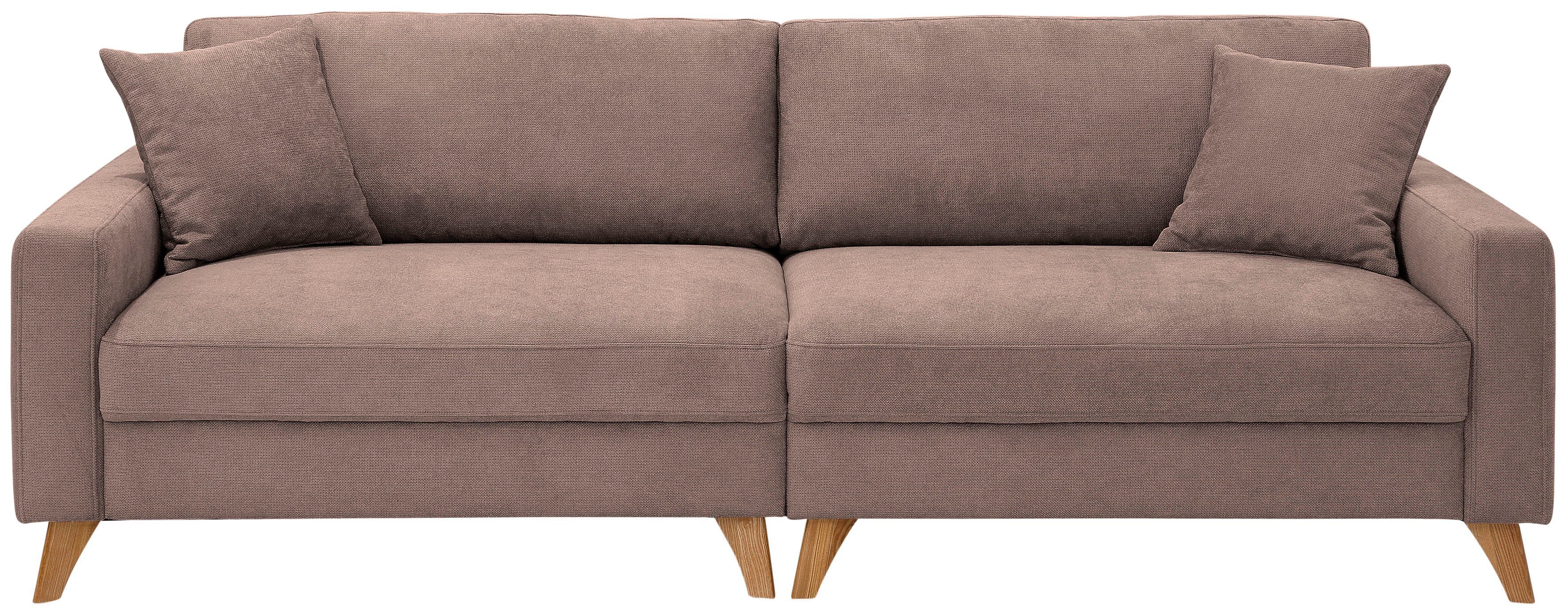 Home affaire Big-Sofa »Stanza Luxus«, Hohe Belastbarkeit pro Sitzplatz: 140kg. 2 Zierkissen, Keder, B/T/H: 254/113/89 cm-kaufen