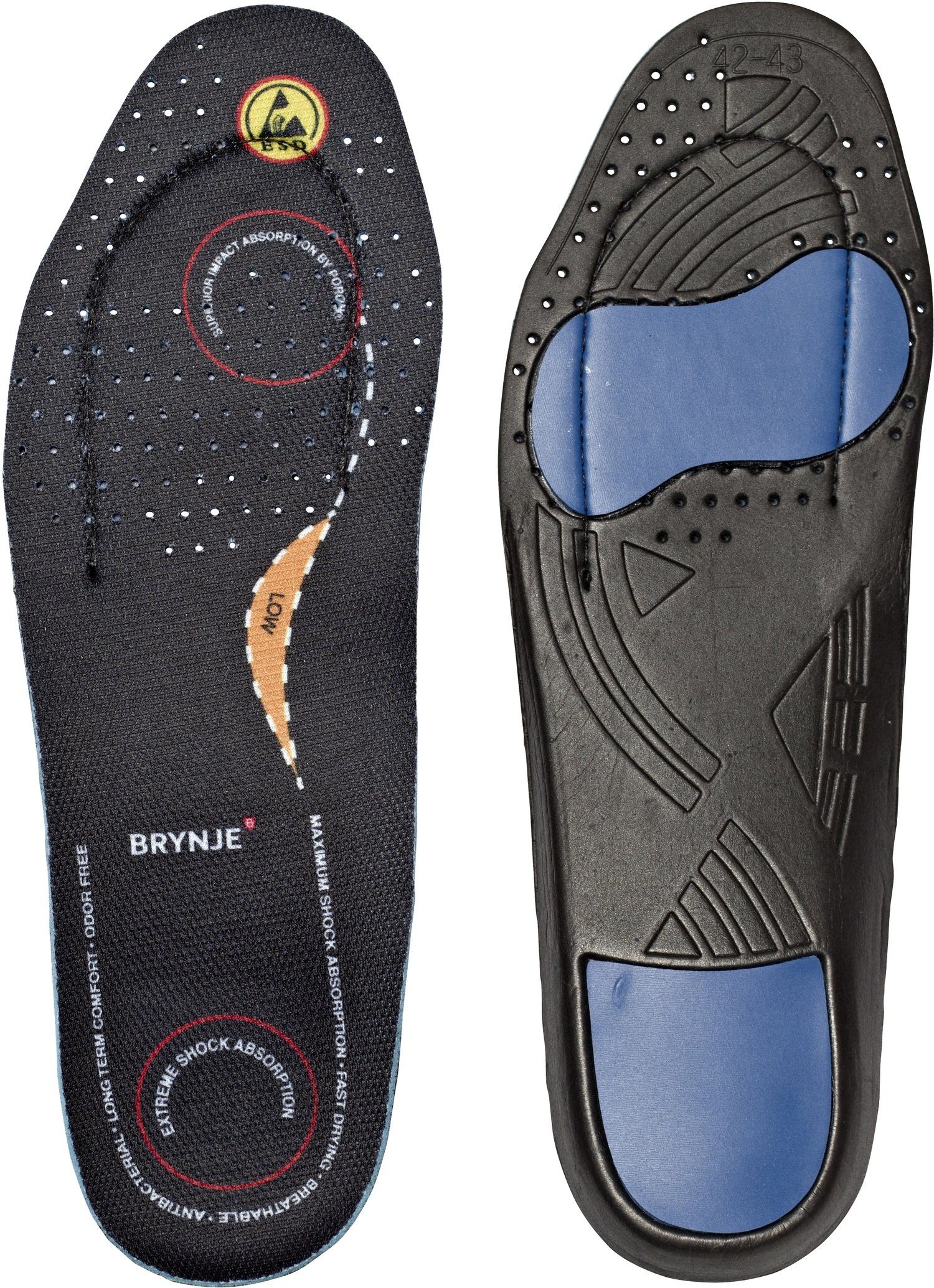 Brynje Einlegesohlen Ultimate FootFitow, für optimale Unterstützung und Komfort