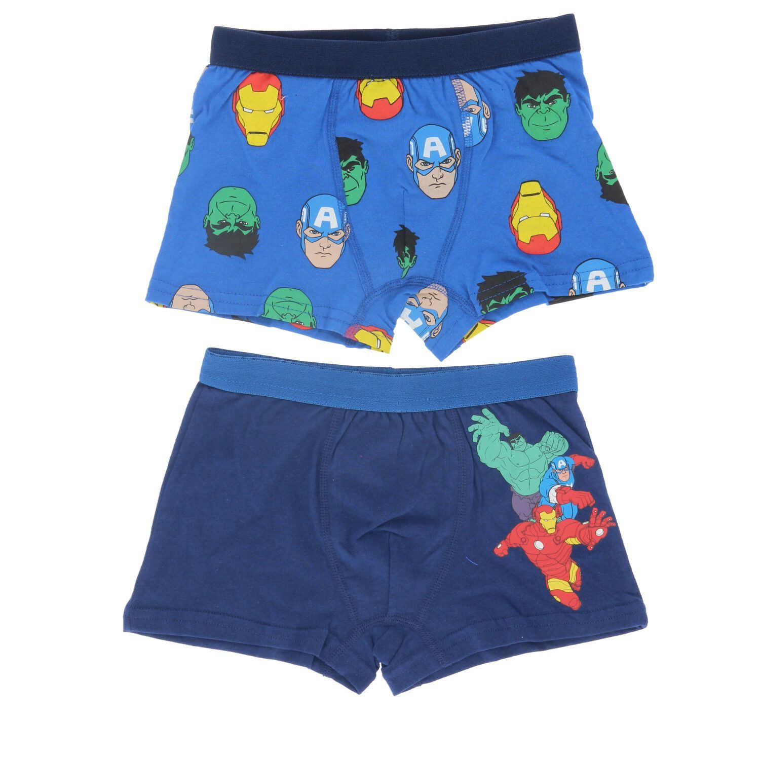 The AVENGERS Boxershorts Avengers Boxershorts 2er Pack 100% Baumwolle für Jungen Unterwäsche