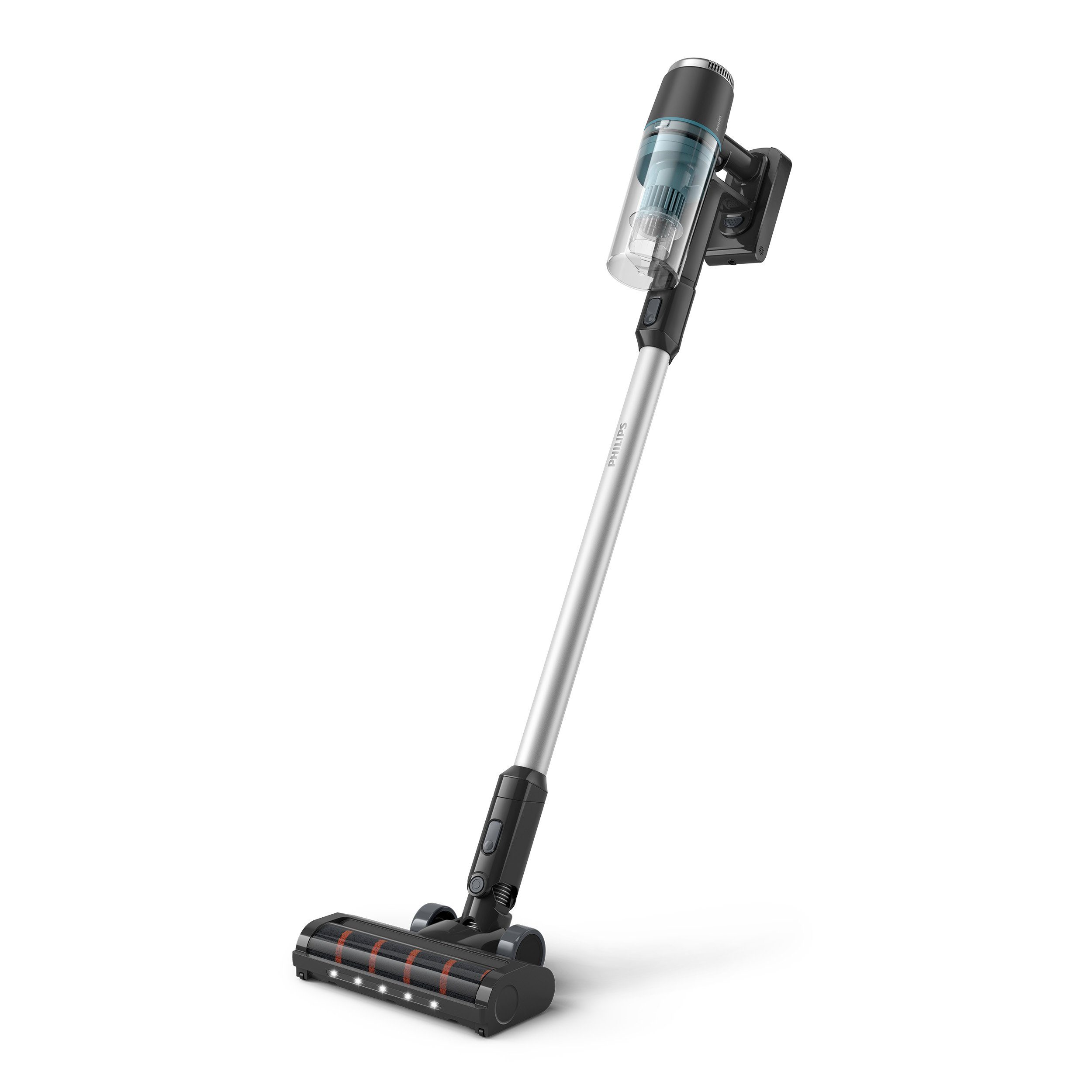 Philips Akku-Hand-und Stielstaubsauger XC3031/01 3000 Series “Staubentdecker”, 50,4 W, beutellos, mit bis zu 60 Minuten Laufzeit und zwei Zubehörteilen