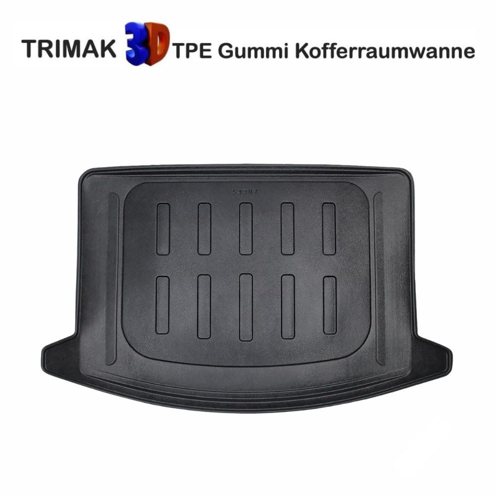 Trimak Passform-Fußmatten Oder Kofferraumwanne Oder Set kompatibel mit SsangYong Korando, SsangYong Korando C300 ab 2019 Kofferraummatte TPE Antirutschmatte