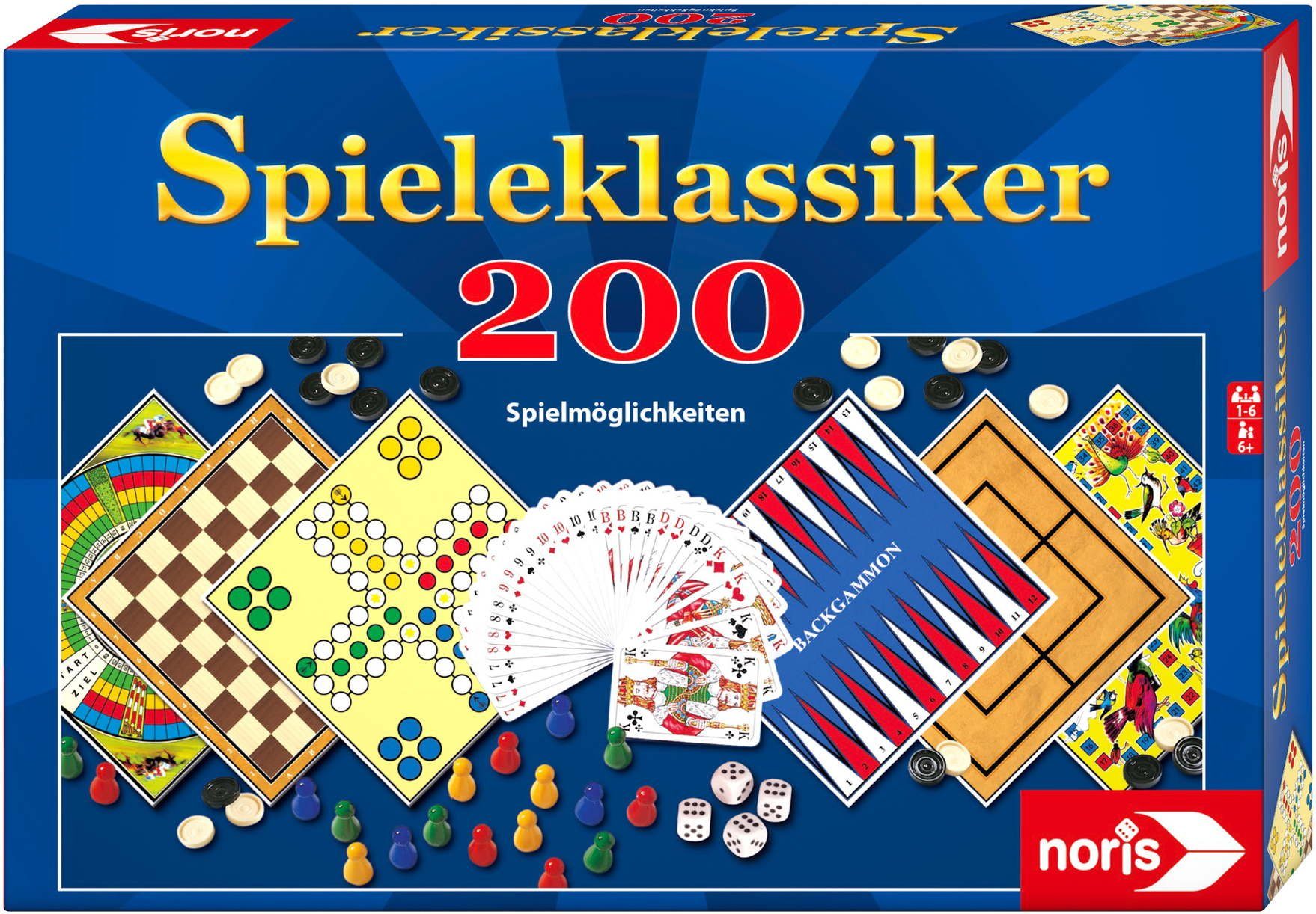 Noris Spiel Игрыsammlung Игрыklassiker 200 Möglichkeiten 606111687