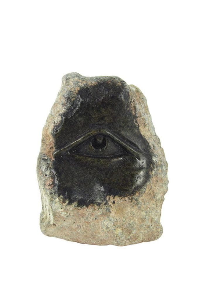 Little Zim Skulptur African Eye - Afrikanisches Auge, Handgefertigt · Recyceltes Glas · Unikat