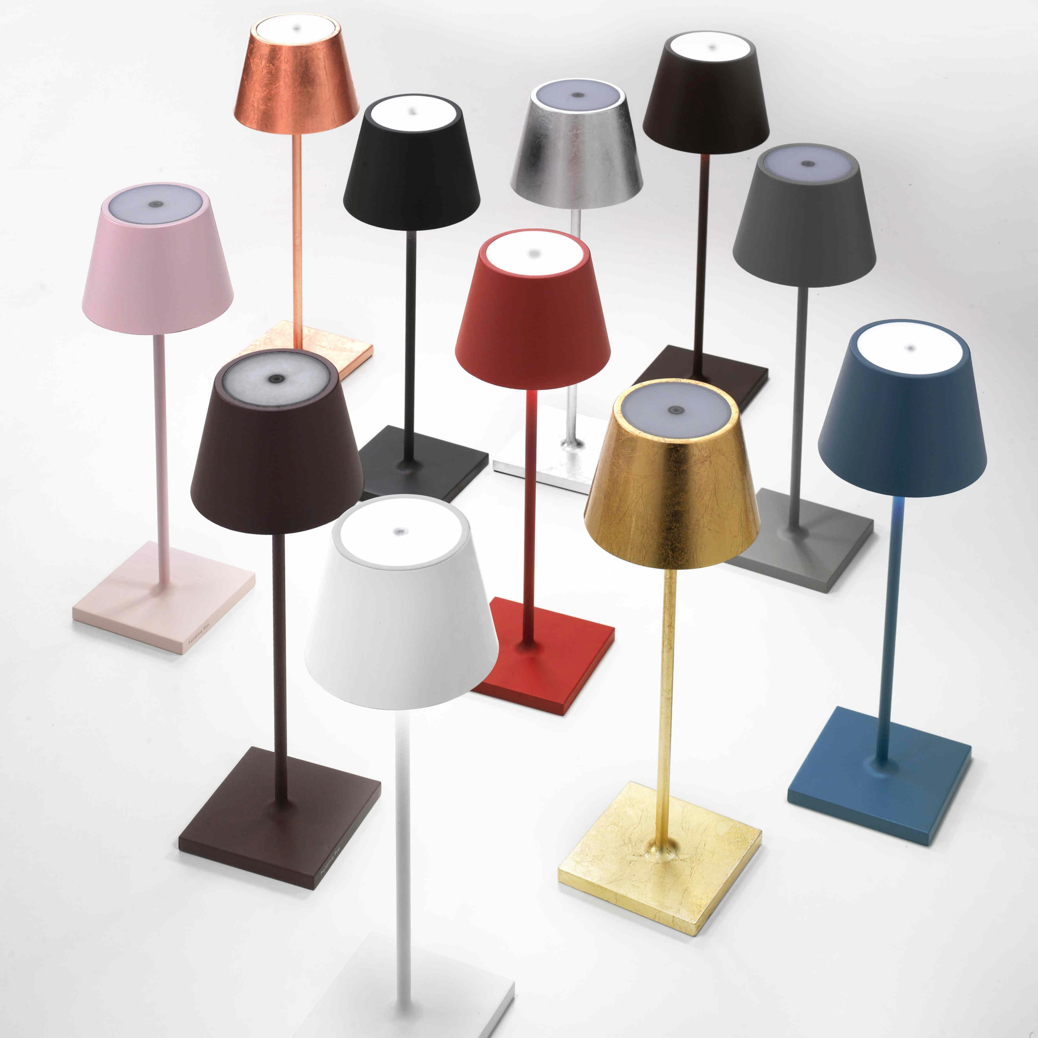 Zafferano LED Tischleuchte Poldina Pro - Kabellose, Dimmbare LED-Tischlampe günstig online kaufen