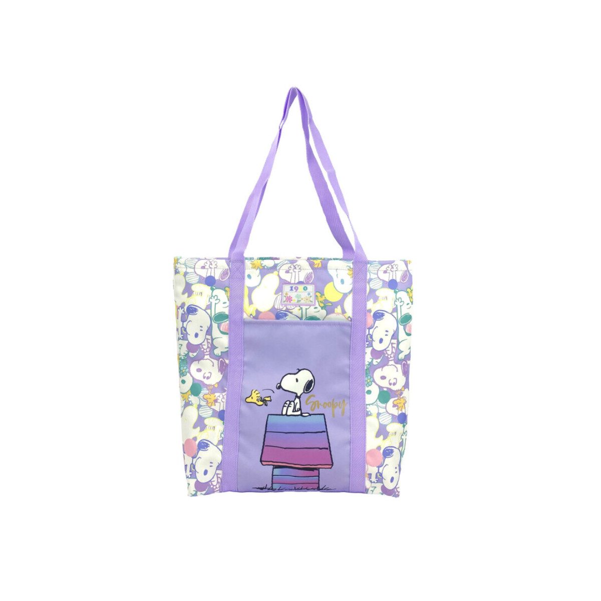 Snoopy Schultertasche Stofftasche Shopper Tragetasche mit Tasche Einkaufstasche