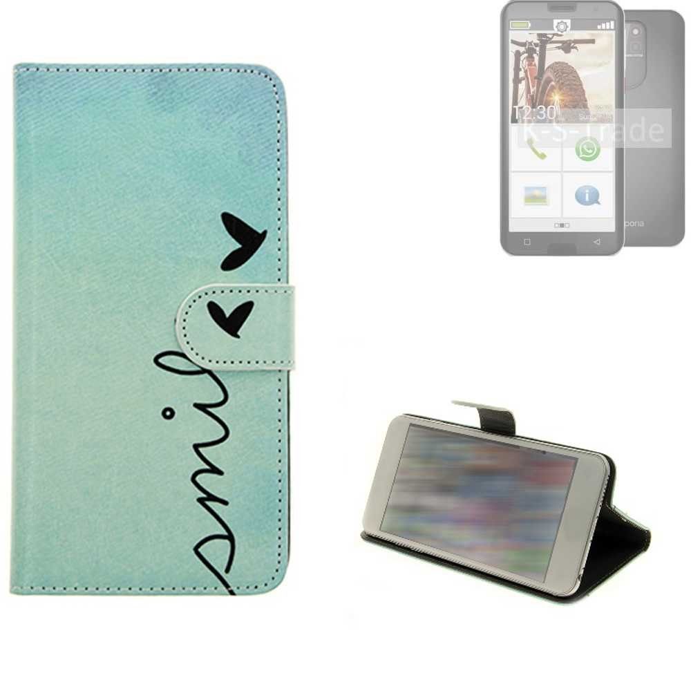 K-S-Trade Handyhülle für Emporia smart.5, Schutz Hülle Handy Hülle Hülle Handyhülle cover bookstyle Etui