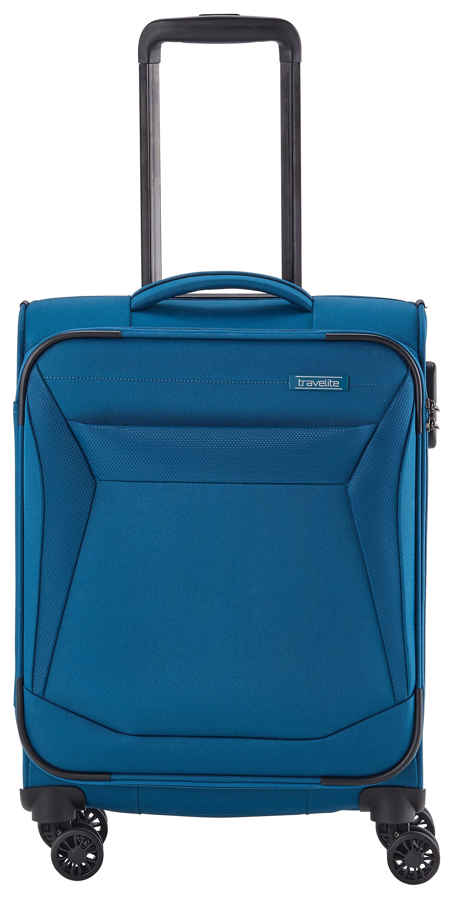 travelite Weichgepäck-Trolley CHIOS, verschiedene Größen und Farben, 4 Rollen, Weichgepäck Reisegepäck Чемоданы TSA Schloss