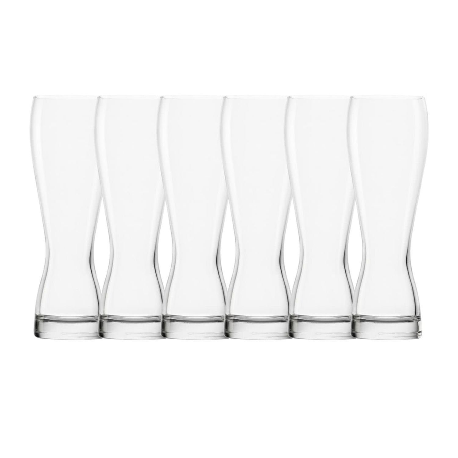 ich-zapfe Bierglas Bierglas 6er Set Biergläser Weizenbier 0,3 Liter