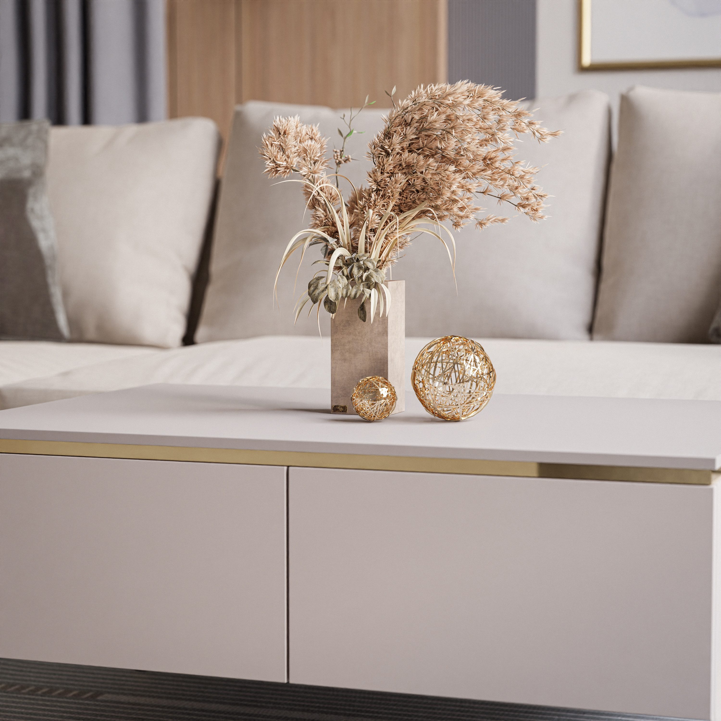 Lookway Couchtisch AURORA KASCHMIR mit Stauraum