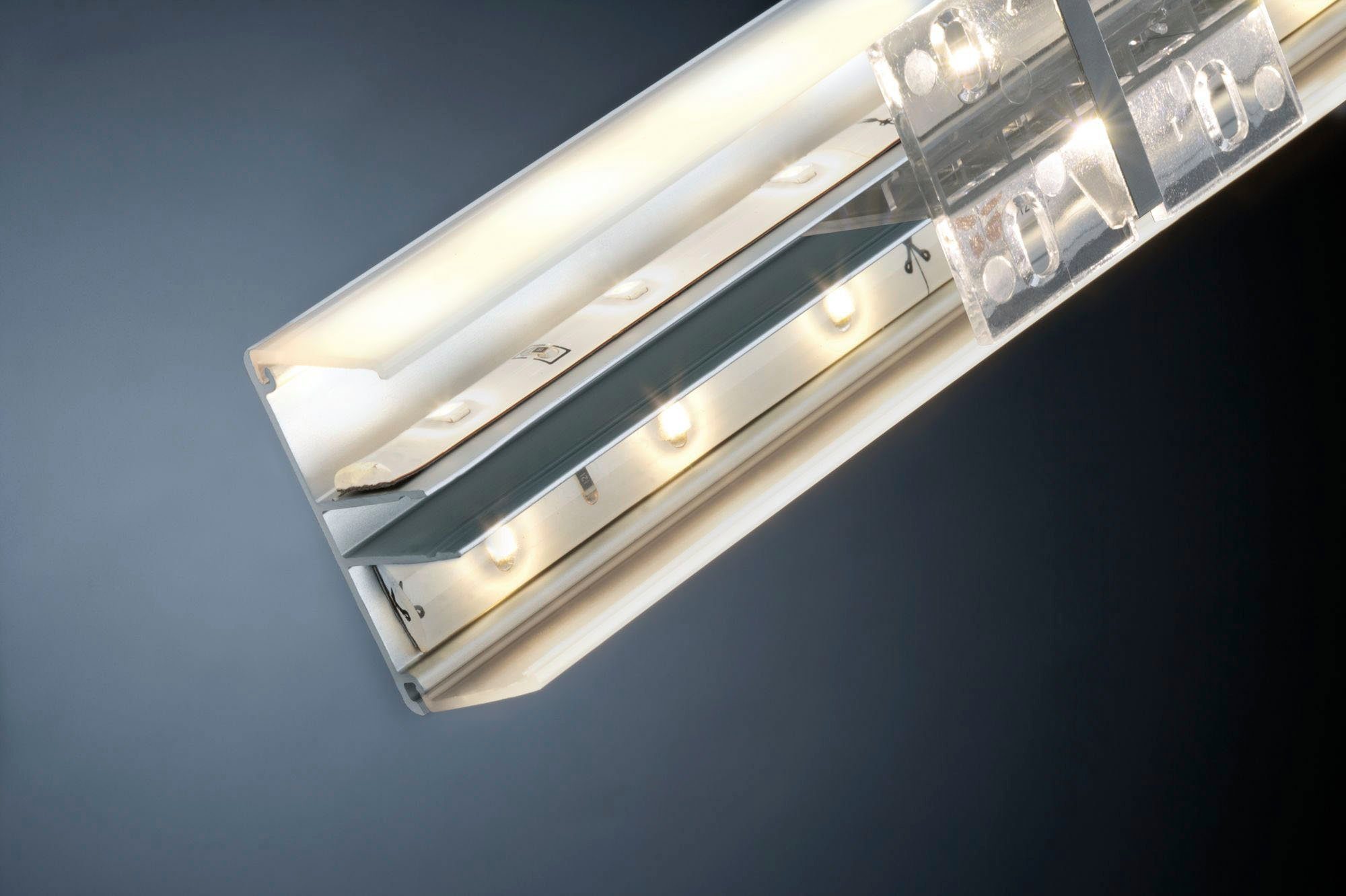 Paulmann LED-Streifen Duo Profil 1m Alu eloxiert, Aluminium Alu eloxiert,  Aluminium