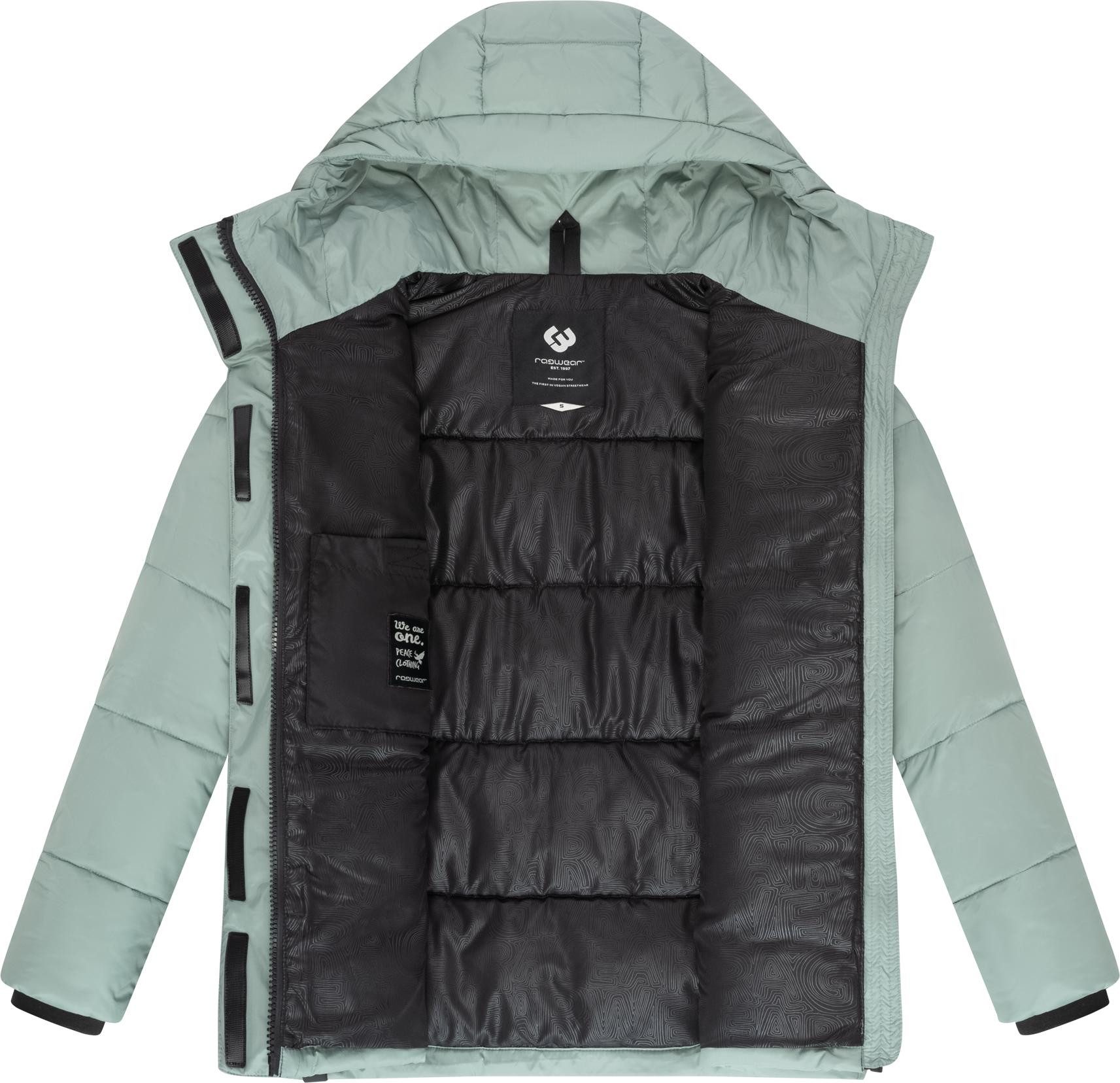 Ragwear Anorak Wikesh stylische Winter Steppjacke mit Colourblocking