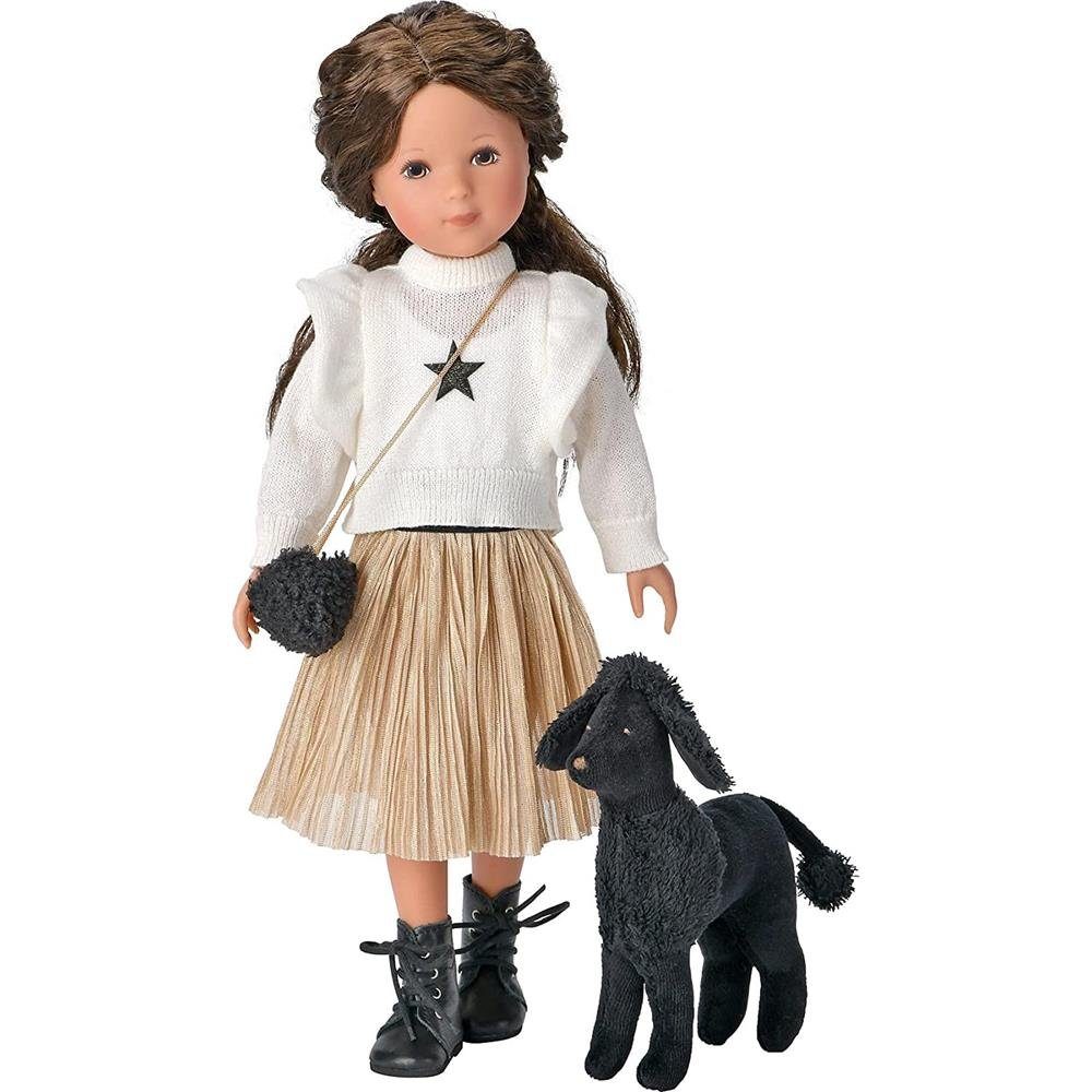 Käthe Kruse Stehpuppe Spielpuppe La Bella Kayla, mit Hund