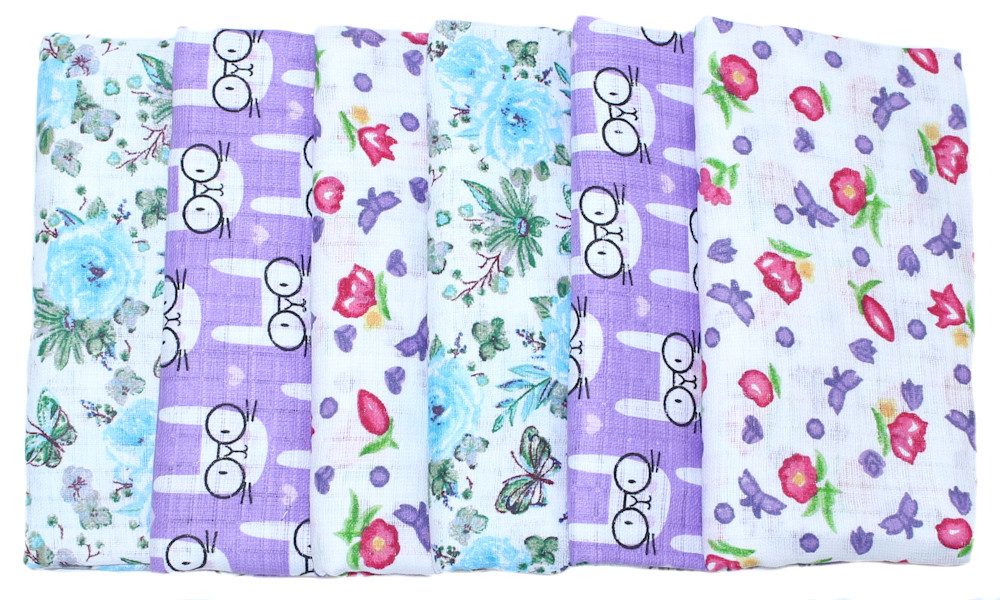 Primawela Spucktuch 6-12 Stück Baby Baumwollwindel Stoffwindel Spucktücher Mullwindel, (6-tlg)