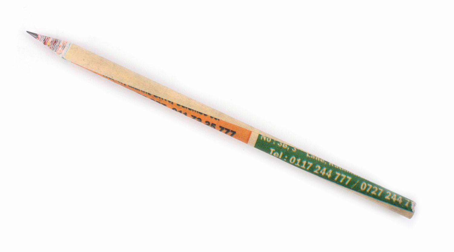 El Puente Buntstift Bleistift "Zeitung", Handmade, Fair Trade