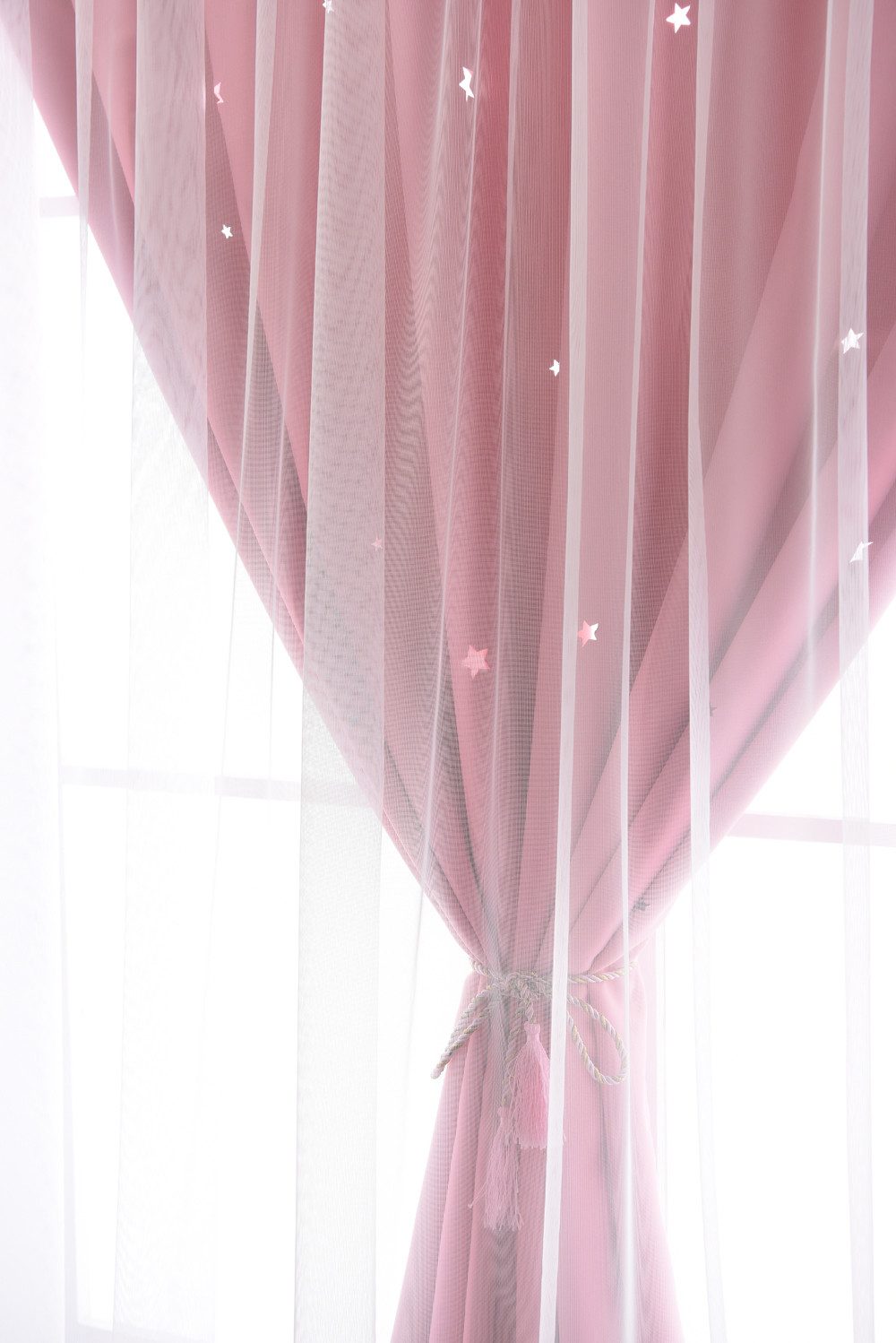 Verdunklungsrollo Fenster Verdunkelung Verdunklungsstoff Verdunkelungsrollo, Diwzbyn, Klettverschluss ohne Bohren Sonnenschutz Verdunklung Abnehmbar – Bild 4 von 5