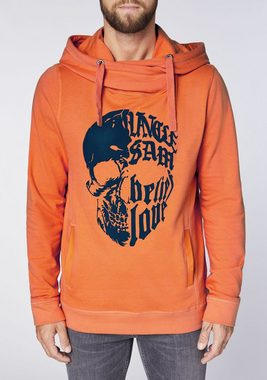 Uncle Sam Kapuzensweatshirt im Skull-Design