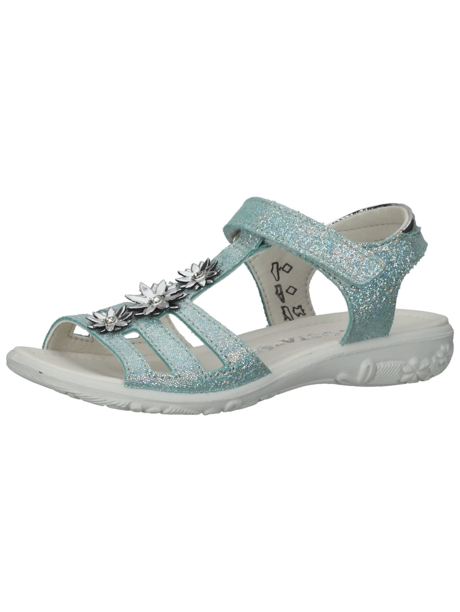 Sandalen Leder/Textil . Riemchensandale