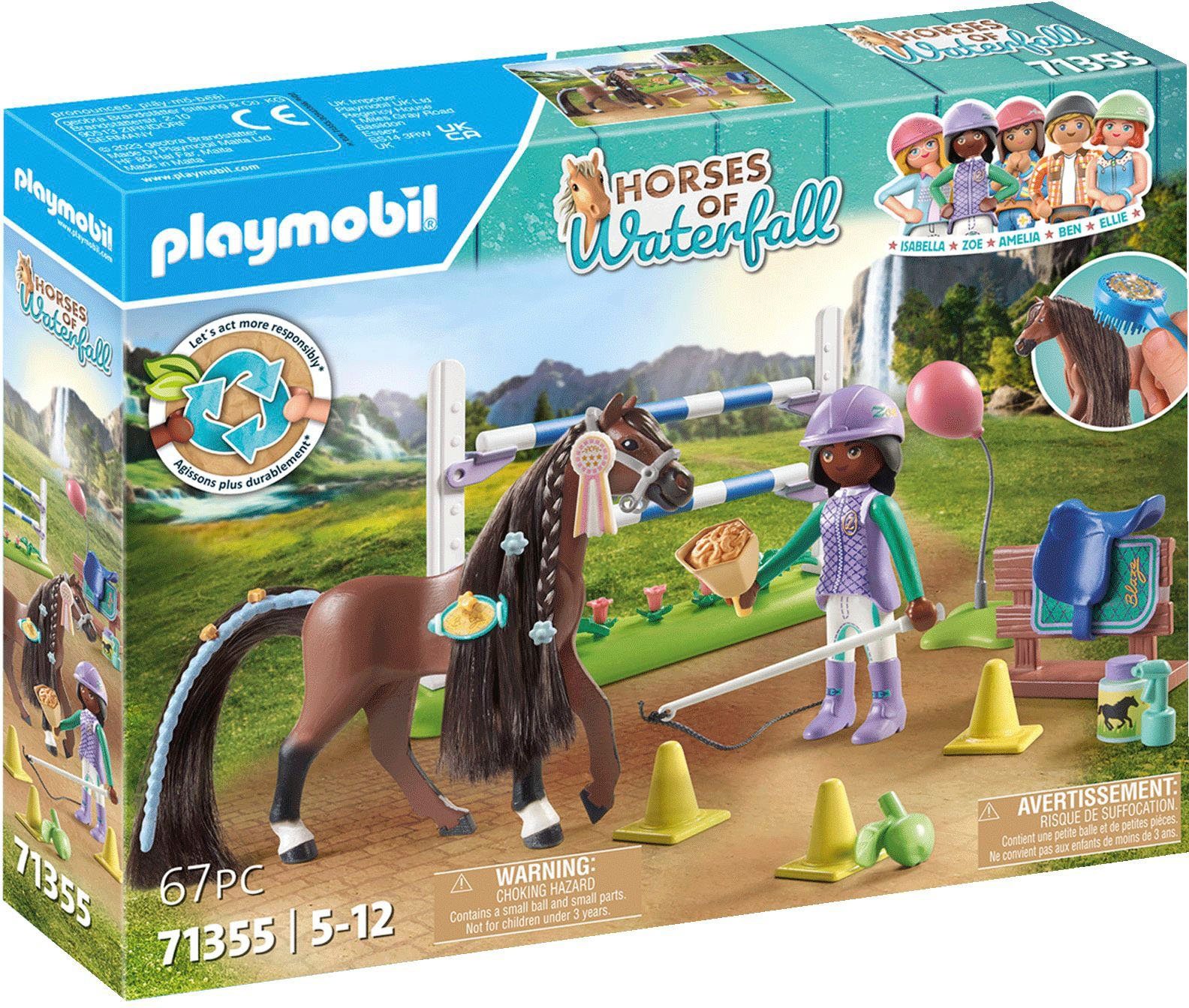 Playmobil® Zoe & Blaze mit Turnierparcours (71355), Horses of Waterfall Kon günstig online kaufen