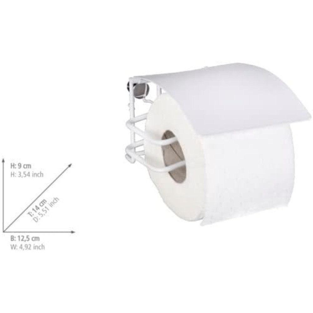 WENKO Toilettenpapierhalter Halter Toilettenpapier Badezimmer (Spar-Set, 1-St., hochwertig praktisch), kein Bohren notwendig