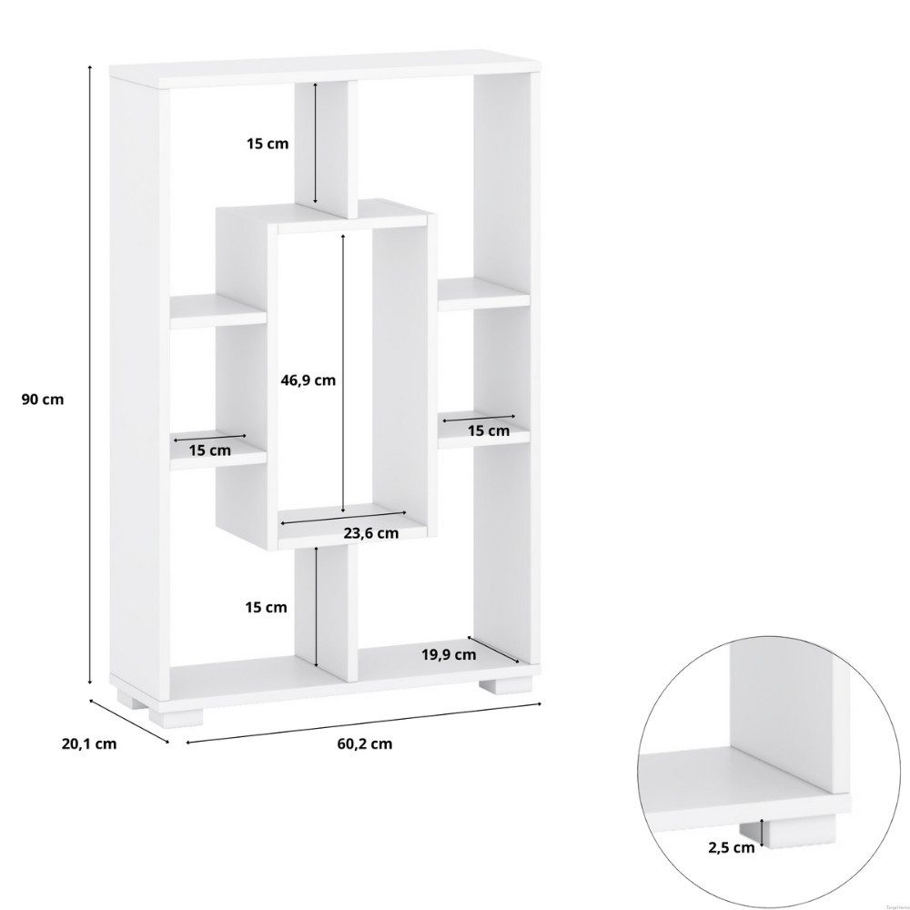 TARGET HOME Schwebeboard Schweberegal für Wohnzimmer, Schlafzimmer & Küche Wandregal