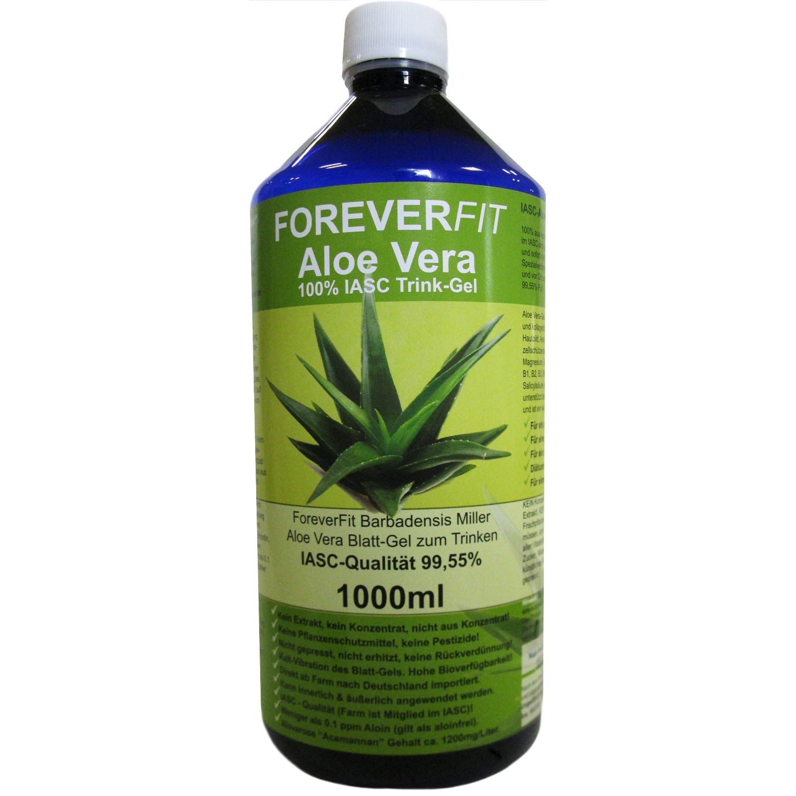 Aloe Vera 99,55% Natur Barbadensis Miller Pflanze Getränk Blattgel Trink Gel