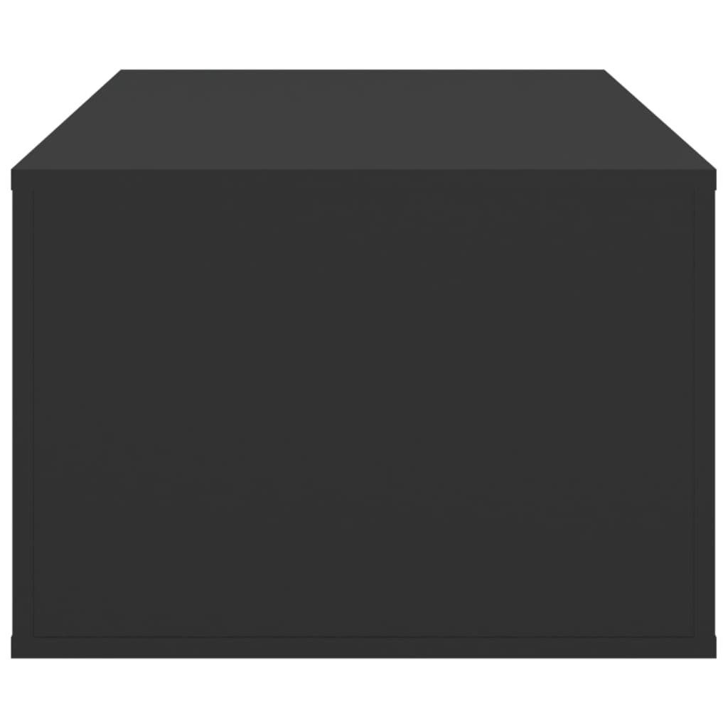 Couchtisch Couchtisch vidaXL Schwarz (1-St) | Holzwerkstoff cm Schwarz 100x50,5x35 Schwarz