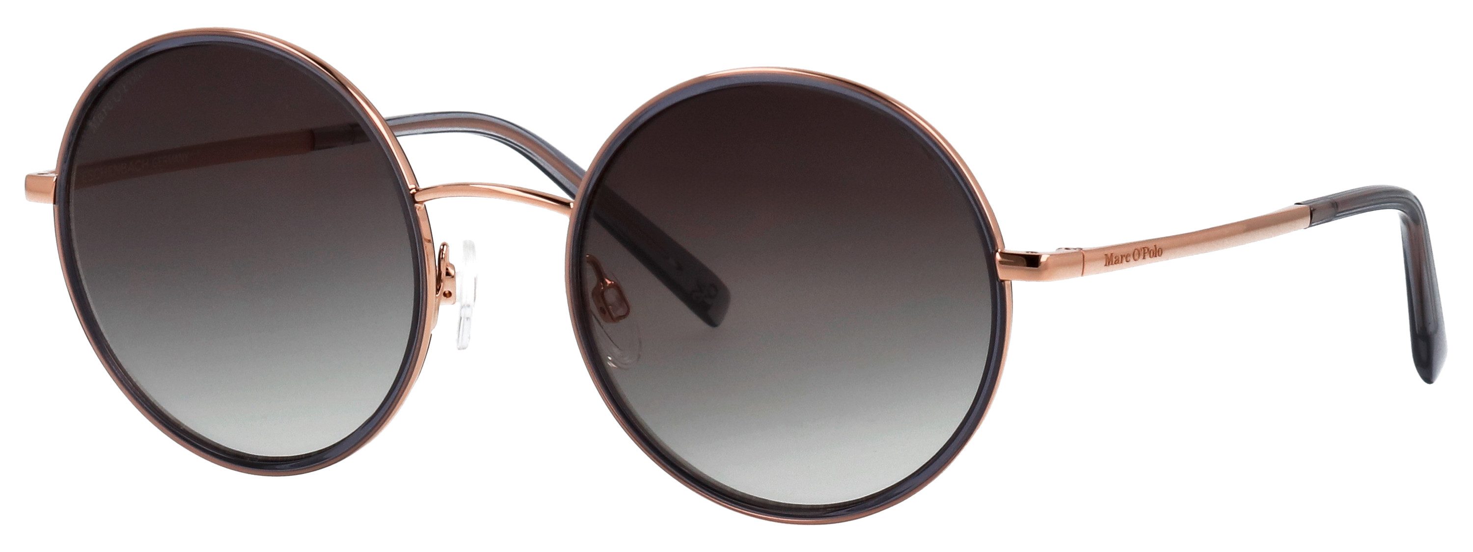 Marc O'Polo Sonnenbrille Modell 508001 Form Rund, Logoschriftzug auf Bügel, Kombifassung