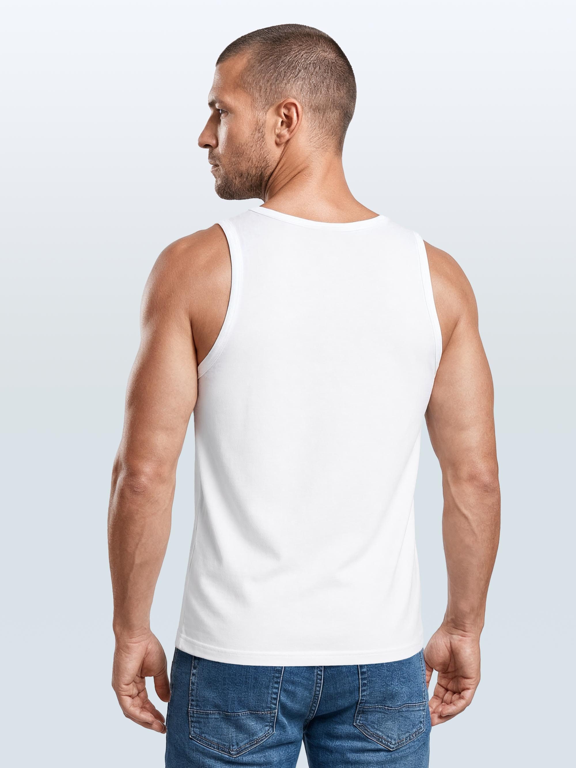 Neverless Tanktop Herren Tank-Top California Palmen Sommer Foto Print Aufdruck mit Print