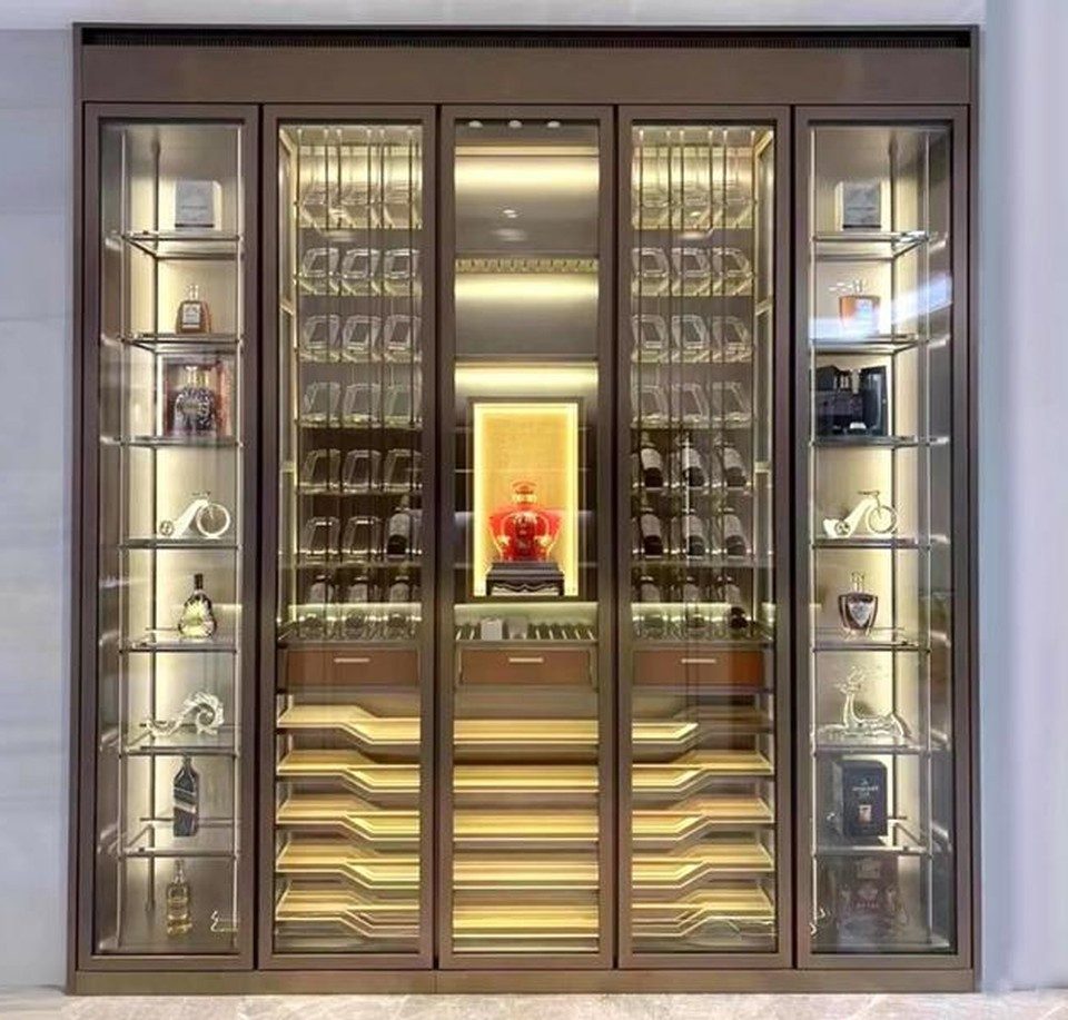 Xlmoebel Weinschrank Weinschrank Weinkühlschrank Weinablage Flaschenregal Weinlager (1-St) Made in Europa