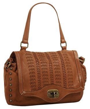 Samantha Look Henkeltasche, echt Leder, Made in Italy