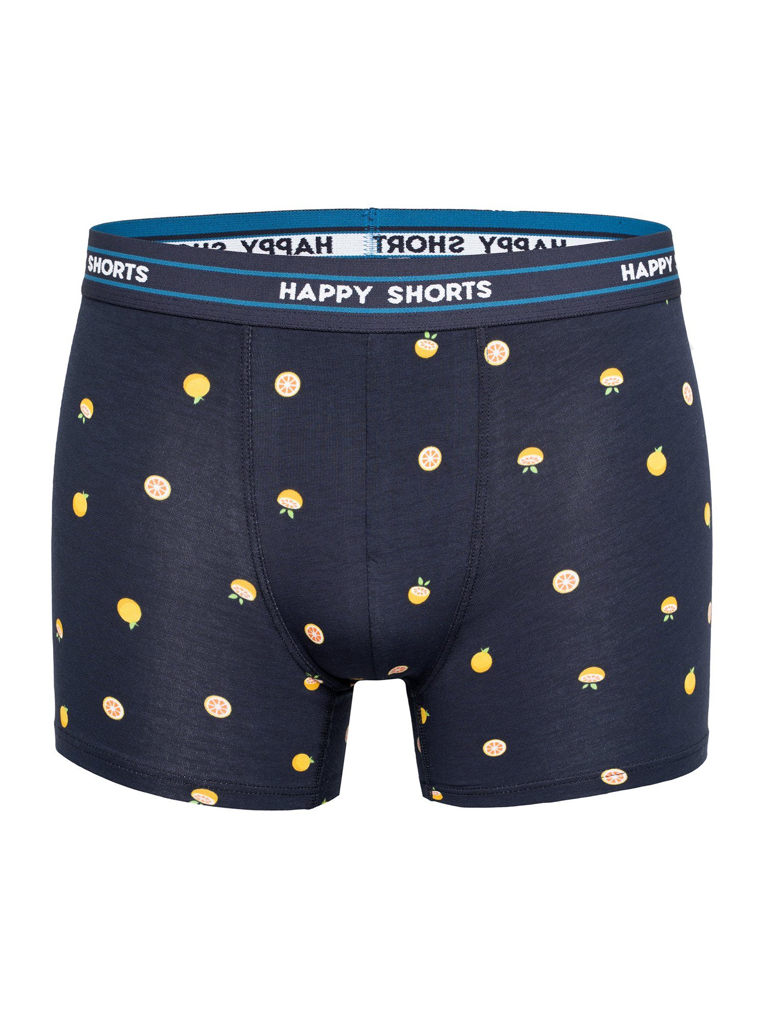 (2-St) Boxer SHORTS Grapefruit HAPPY Print Sets Retro