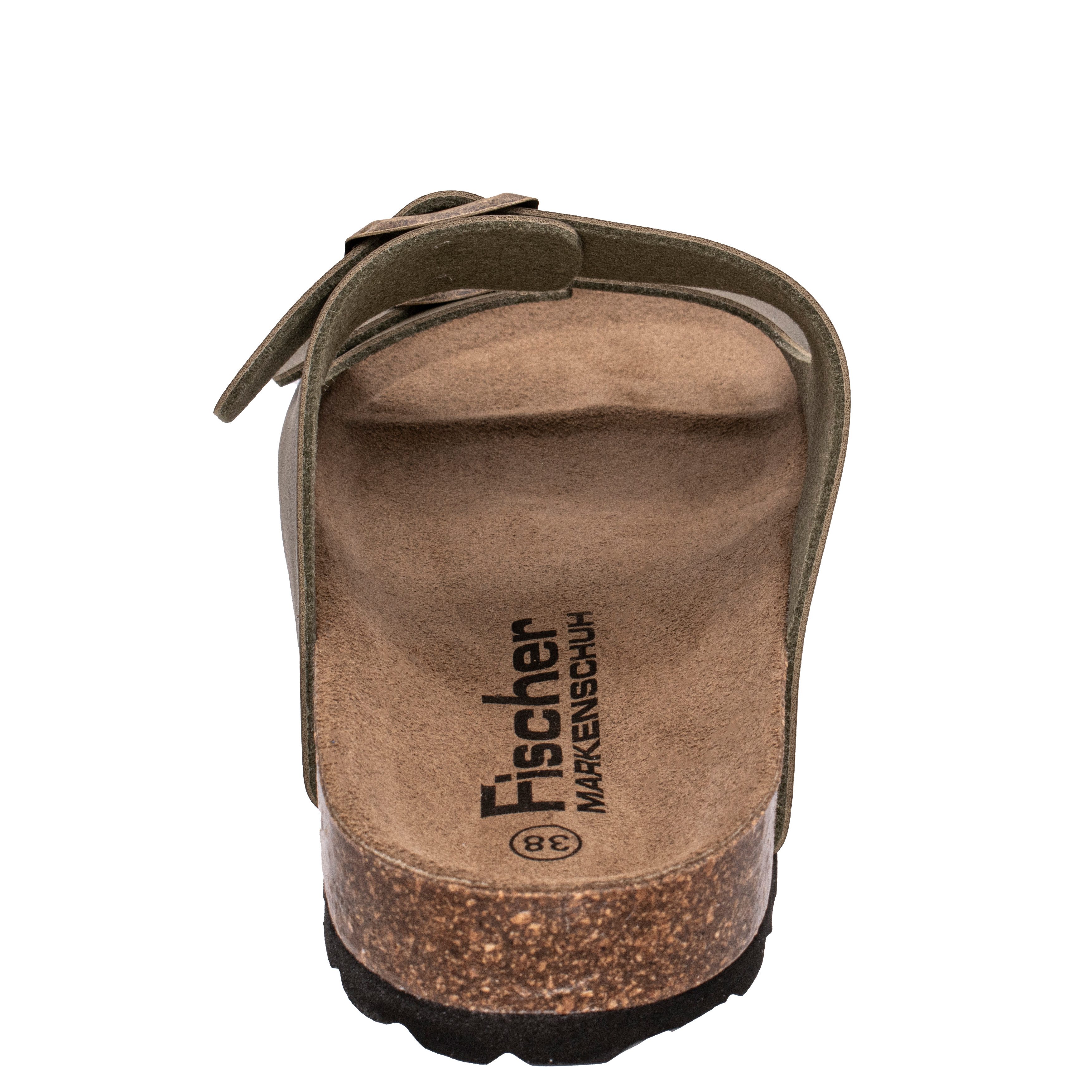 Fischer-Markenschuh Ella Pantolette aus Vegano, mit Fleecefutter, ergonomisch geformtes Lederfußbett – Bild 5 von 5