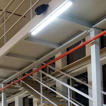 etc-shop Deckenleuchte, LED-Leuchtmittel fest verbaut, Kaltweiß, Tageslichtweiß, LED Feuchtraumleuchte 150 cm Kellerleuchte Wannenleuchte 3840