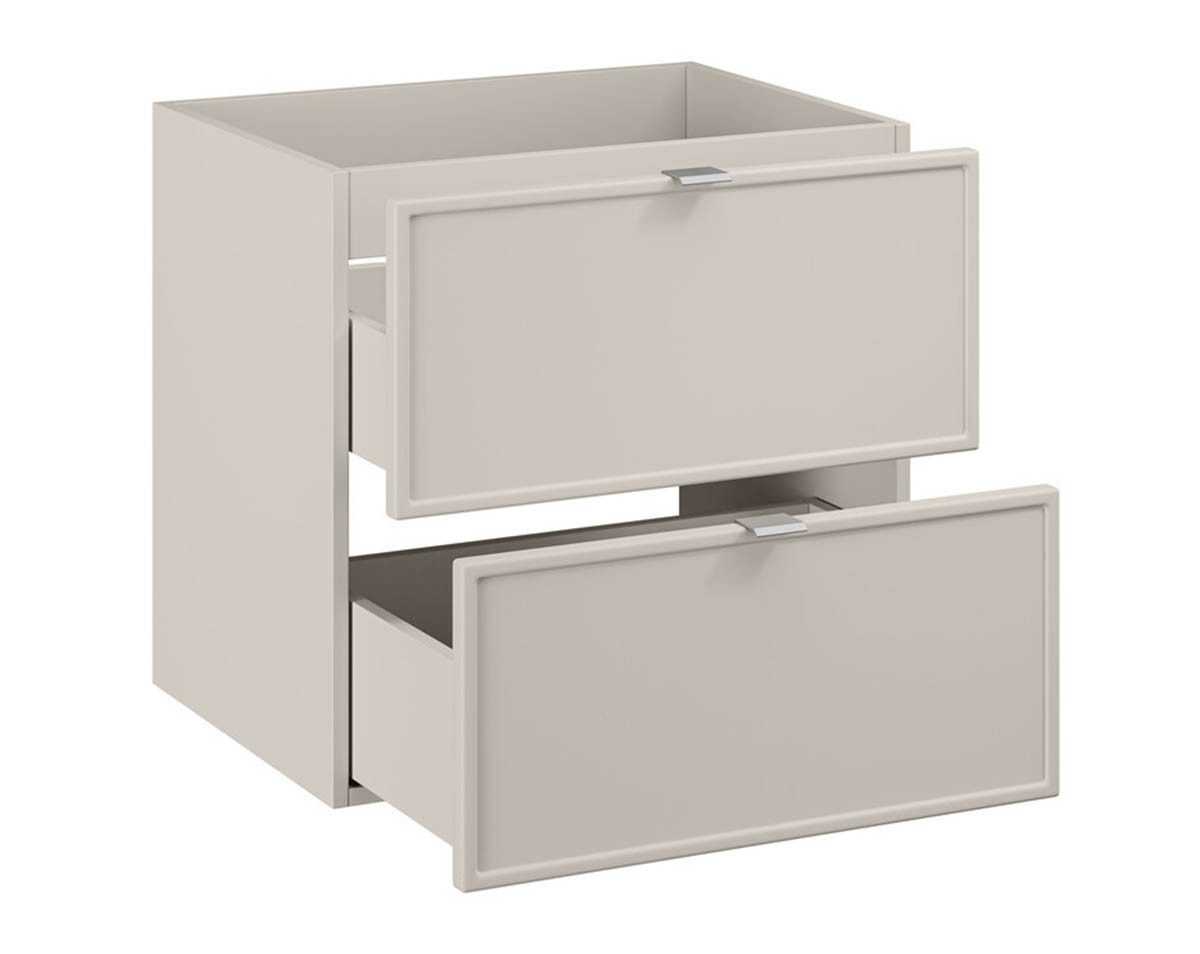 Thumbnail - einfachgutemoebel Waschtisch-Set Bad Waschplatz BELEZA 60cm Schubfächer, zum Unterbau, kaschmir-oak, (Badmöbel Set, 1-St...
