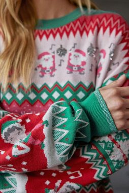 Next Rundhalspullover Weihnachtspullover – Kurzgröße (1-tlg)