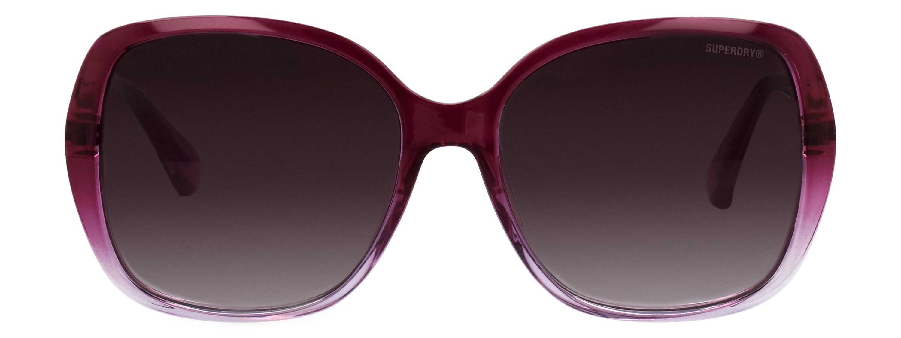 Superdry Sonnenbrille Modell 996094 Form Butterfly, Logoschriftzug auf Bügel, Kombifassung