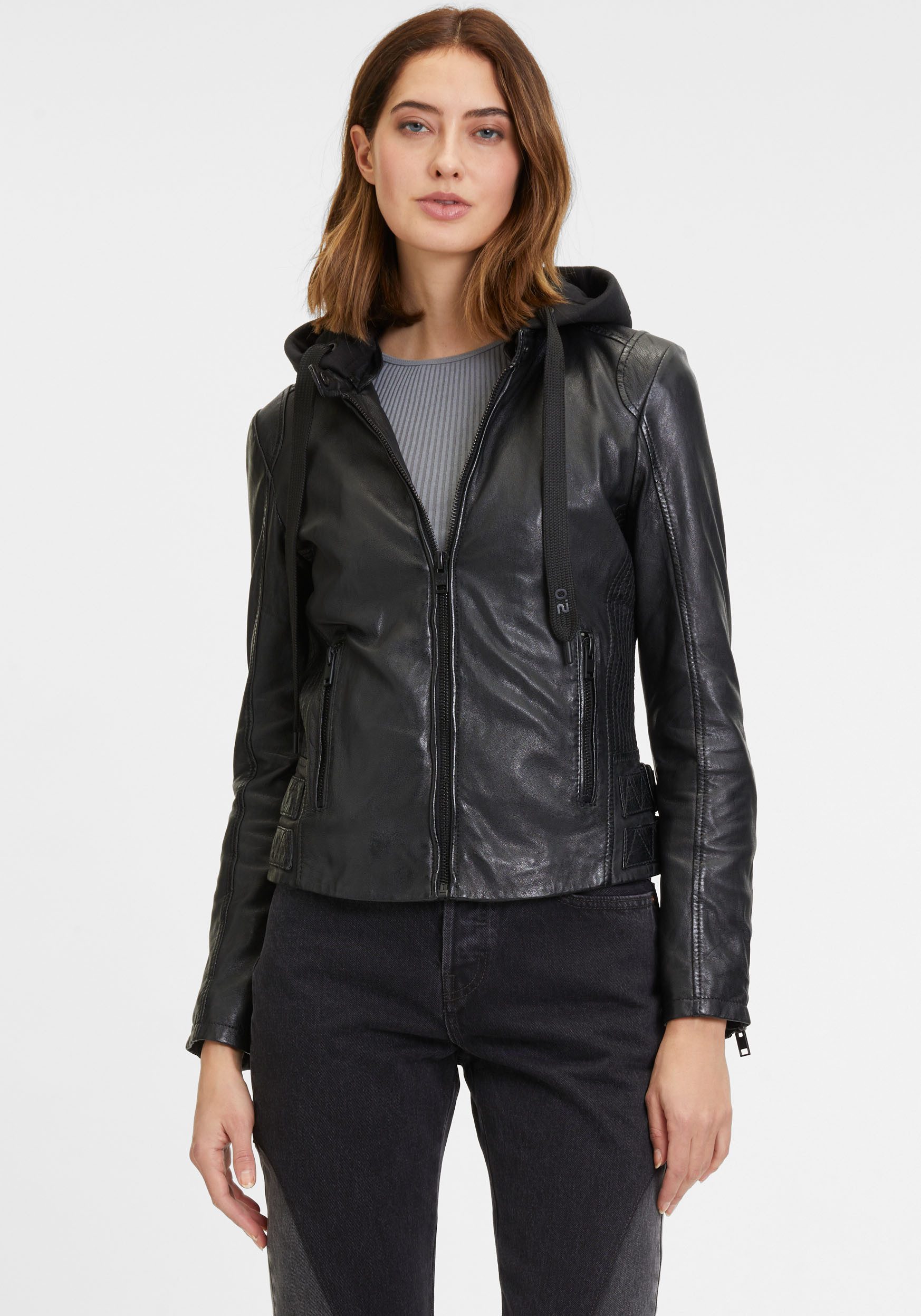 Mauritius Lederjacke G2WAlya SF mit farblichpassender günstig online kaufen